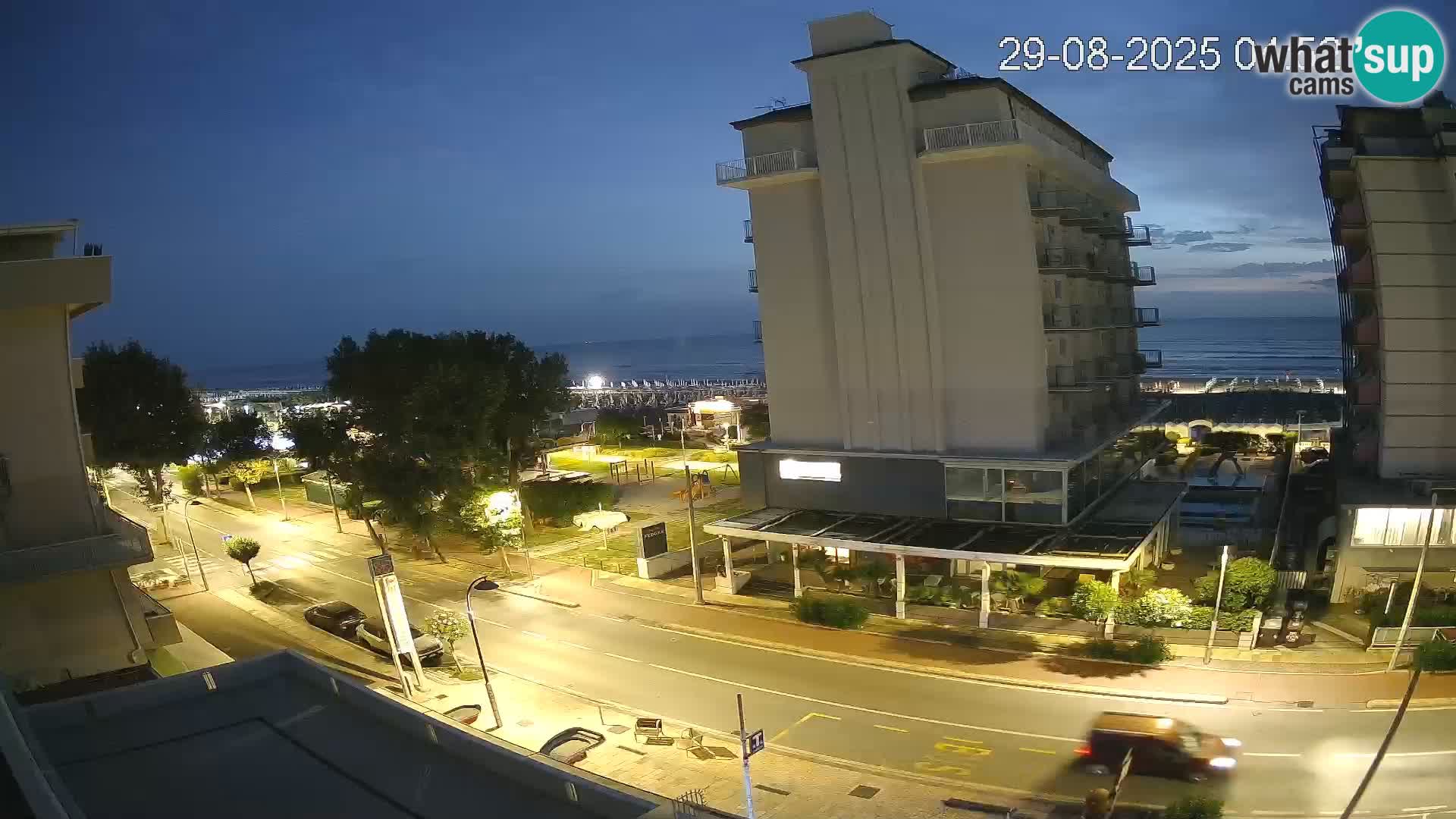 Riccione Webcam Strand und Gärten La Malfa – Bagni Oreste Strand 115