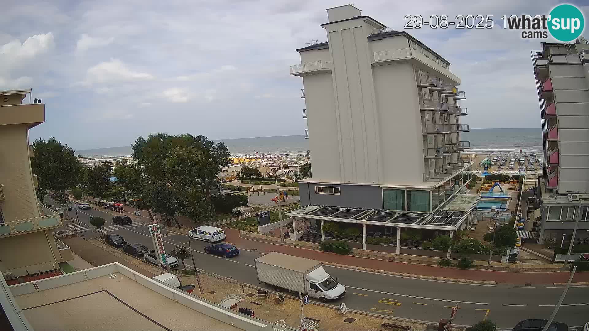 Riccione Webcam Strand und Gärten La Malfa – Bagni Oreste Strand 115