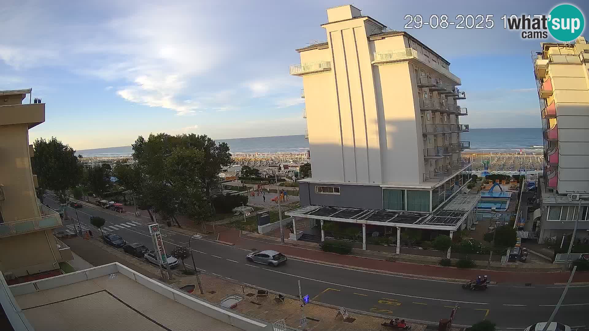 Riccione webcam spiaggia e giardini La Malfa – Bagni Oreste spiaggia 115