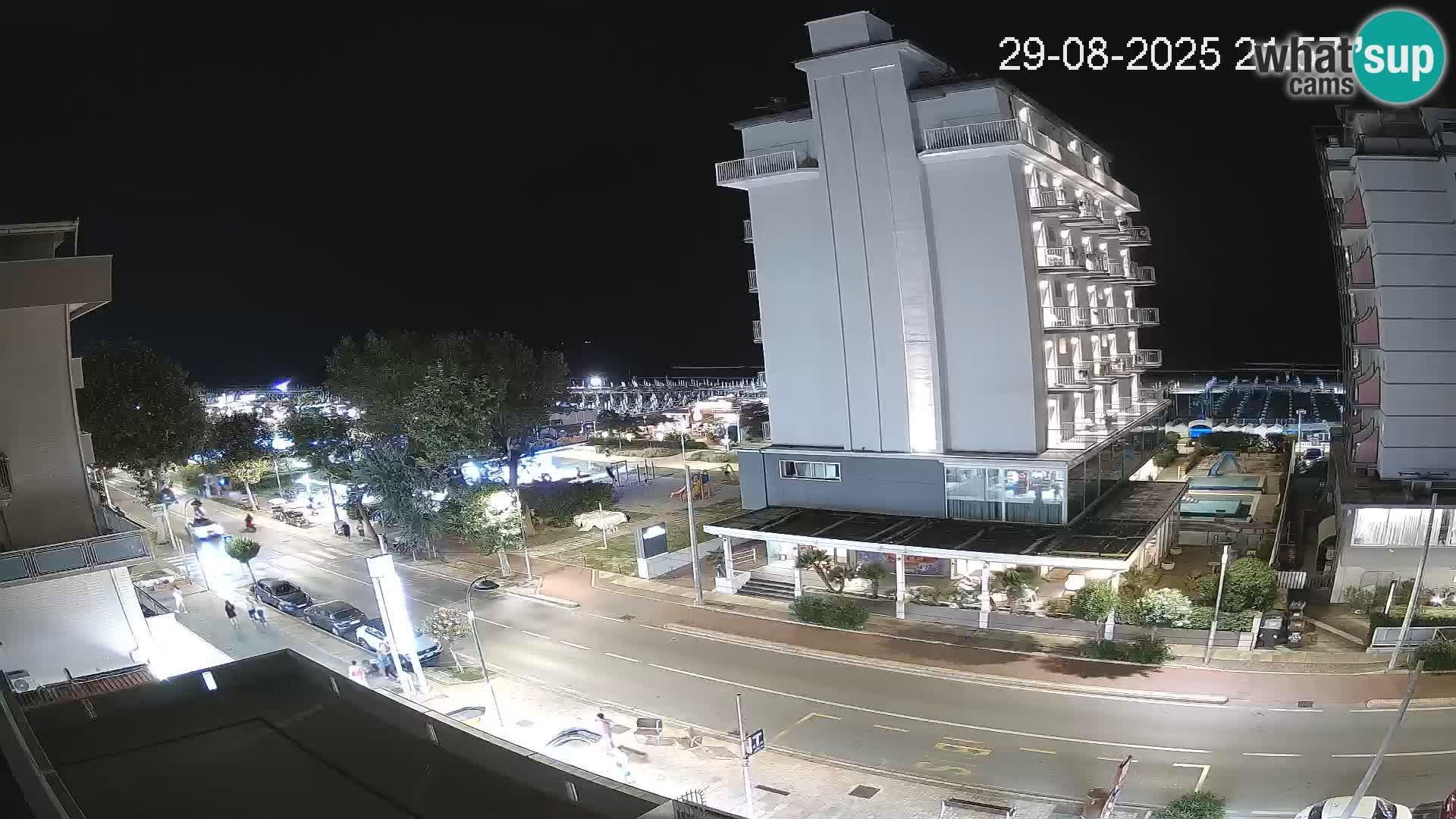 Riccione webcam plage et jardins La Malfa – Bagni Oreste plage 115