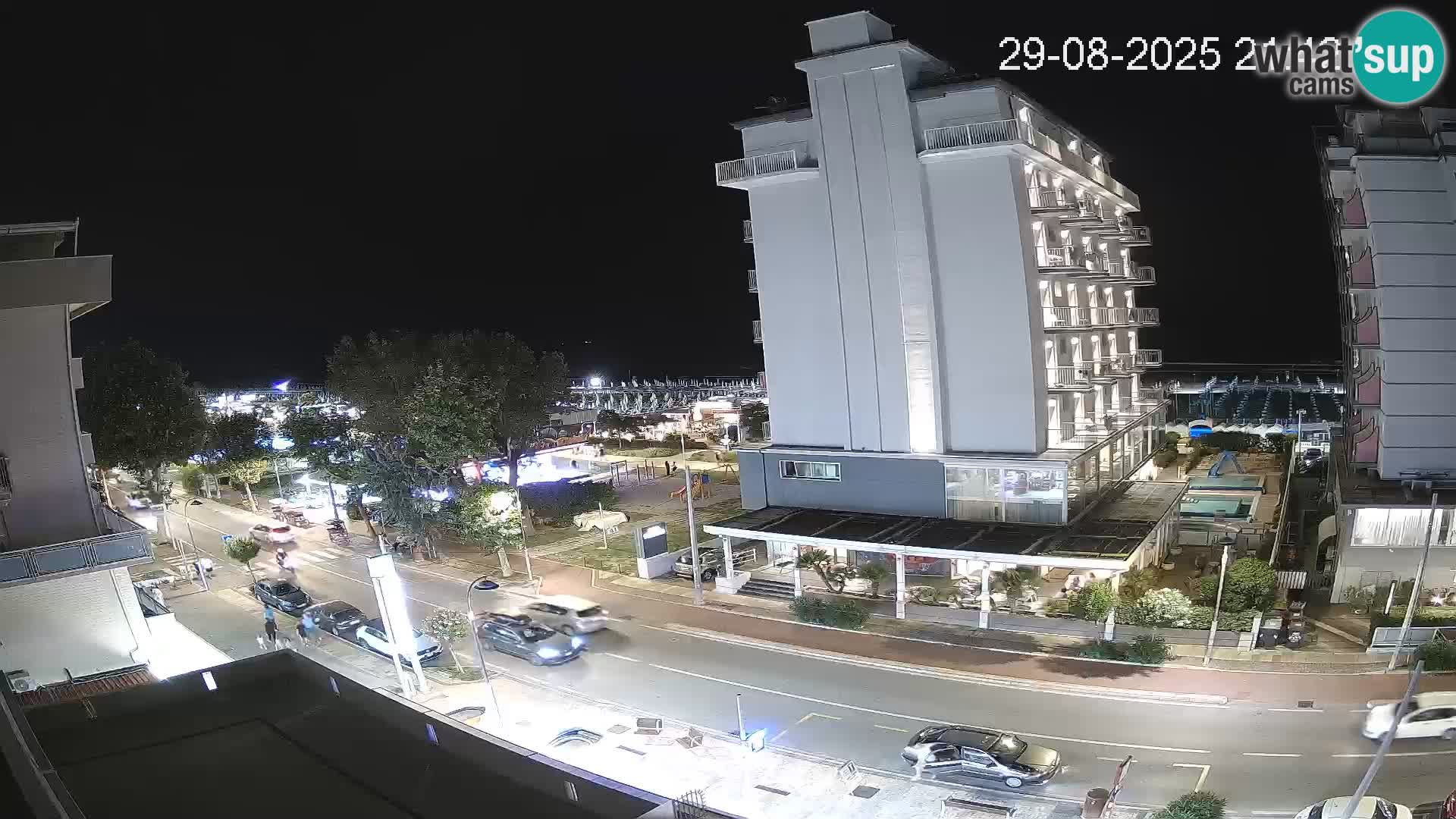 Riccione webcam playa y jardines La Malfa – Playa Bagni Oreste 115