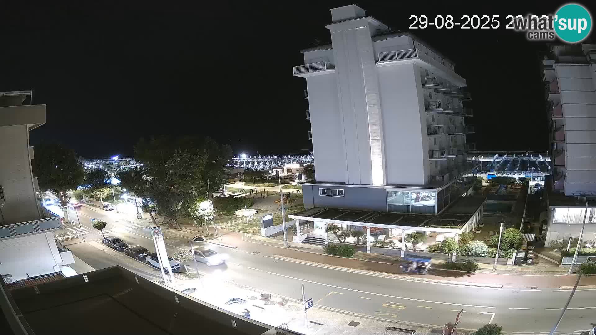 Riccione webcam playa y jardines La Malfa – Playa Bagni Oreste 115