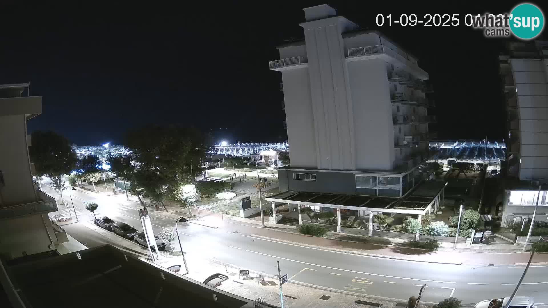 Riccione webcam spiaggia e giardini La Malfa – Bagni Oreste spiaggia 115