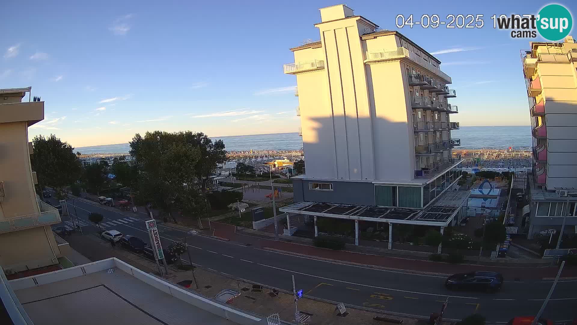 Riccione webcam spiaggia e giardini La Malfa – Bagni Oreste spiaggia 115
