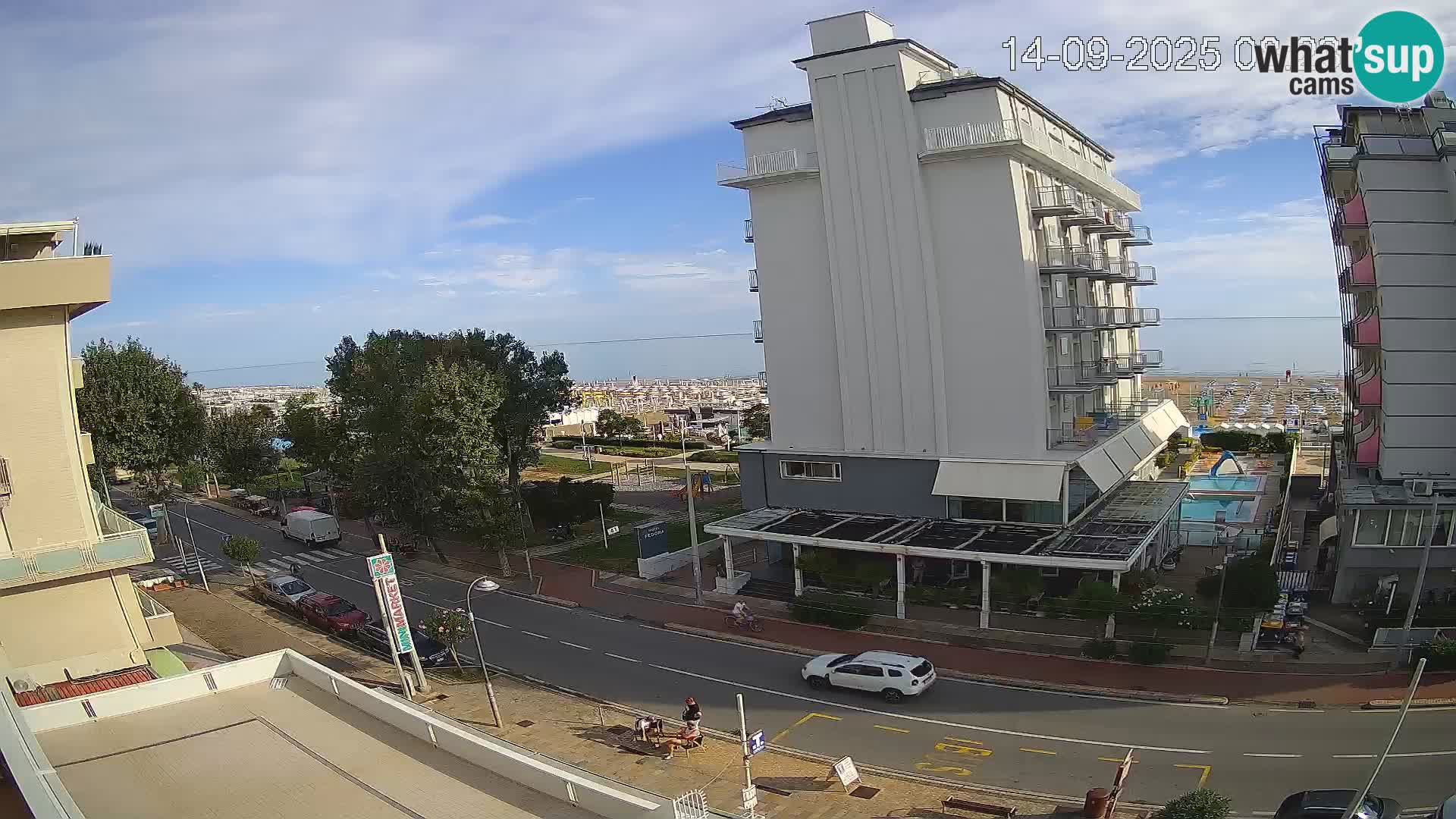 Riccione webcam spiaggia e giardini La Malfa – Bagni Oreste spiaggia 115