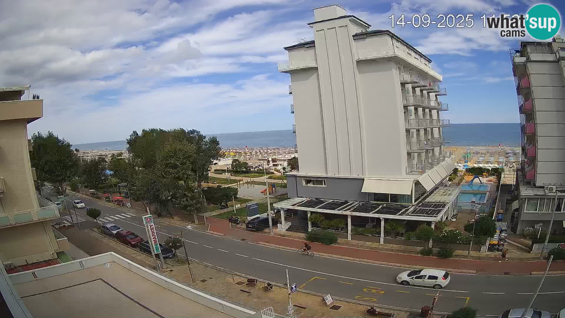 Riccione livecam beach and La Malfa gardens – Bagni Oreste spiaggia 115