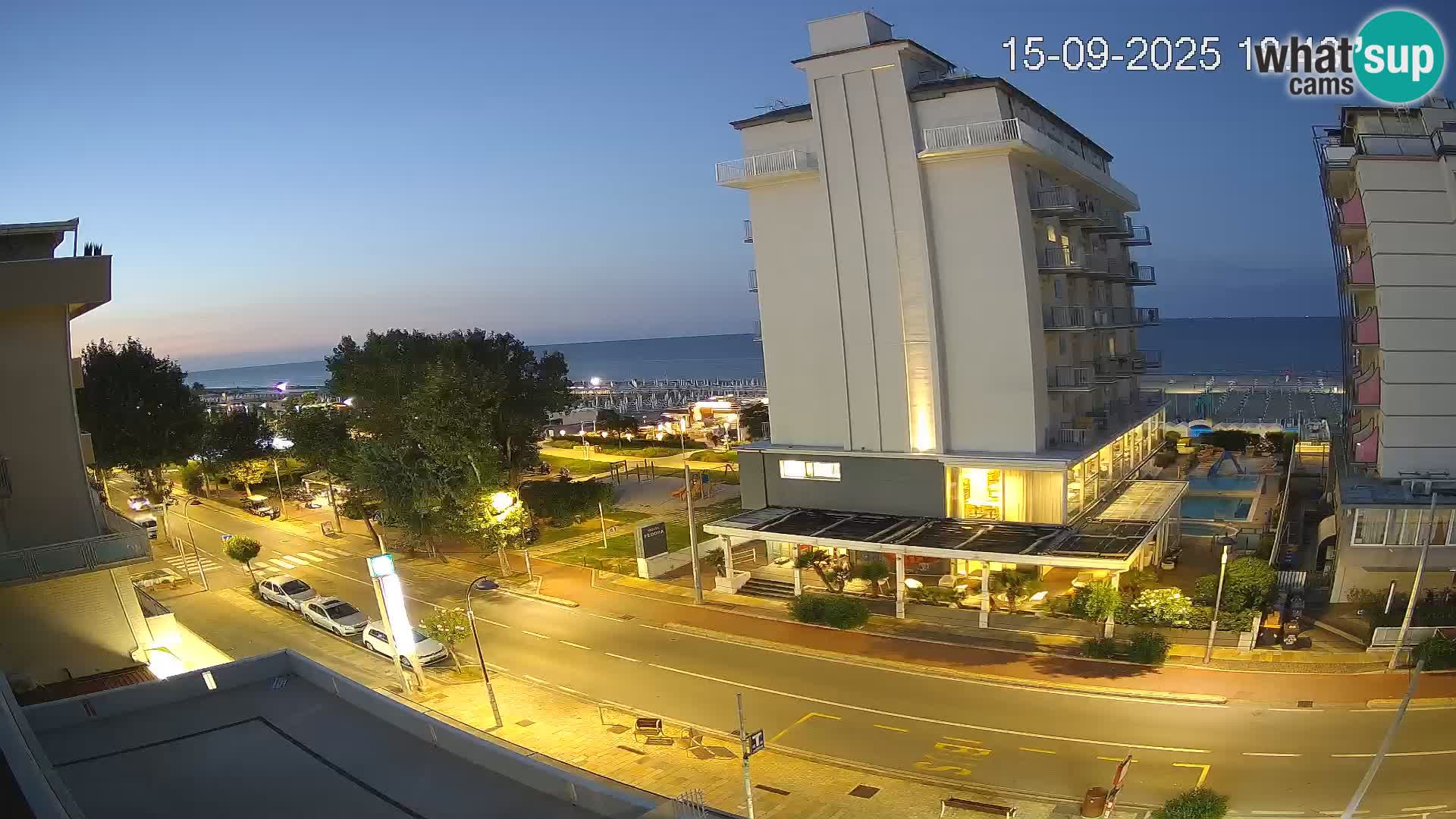 Riccione Webcam Strand und Gärten La Malfa – Bagni Oreste Strand 115