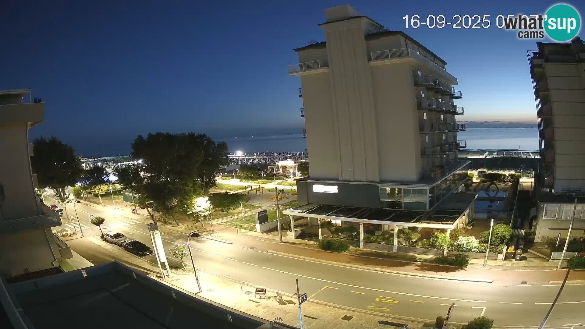 Riccione Webcam Strand und Gärten La Malfa – Bagni Oreste Strand 115