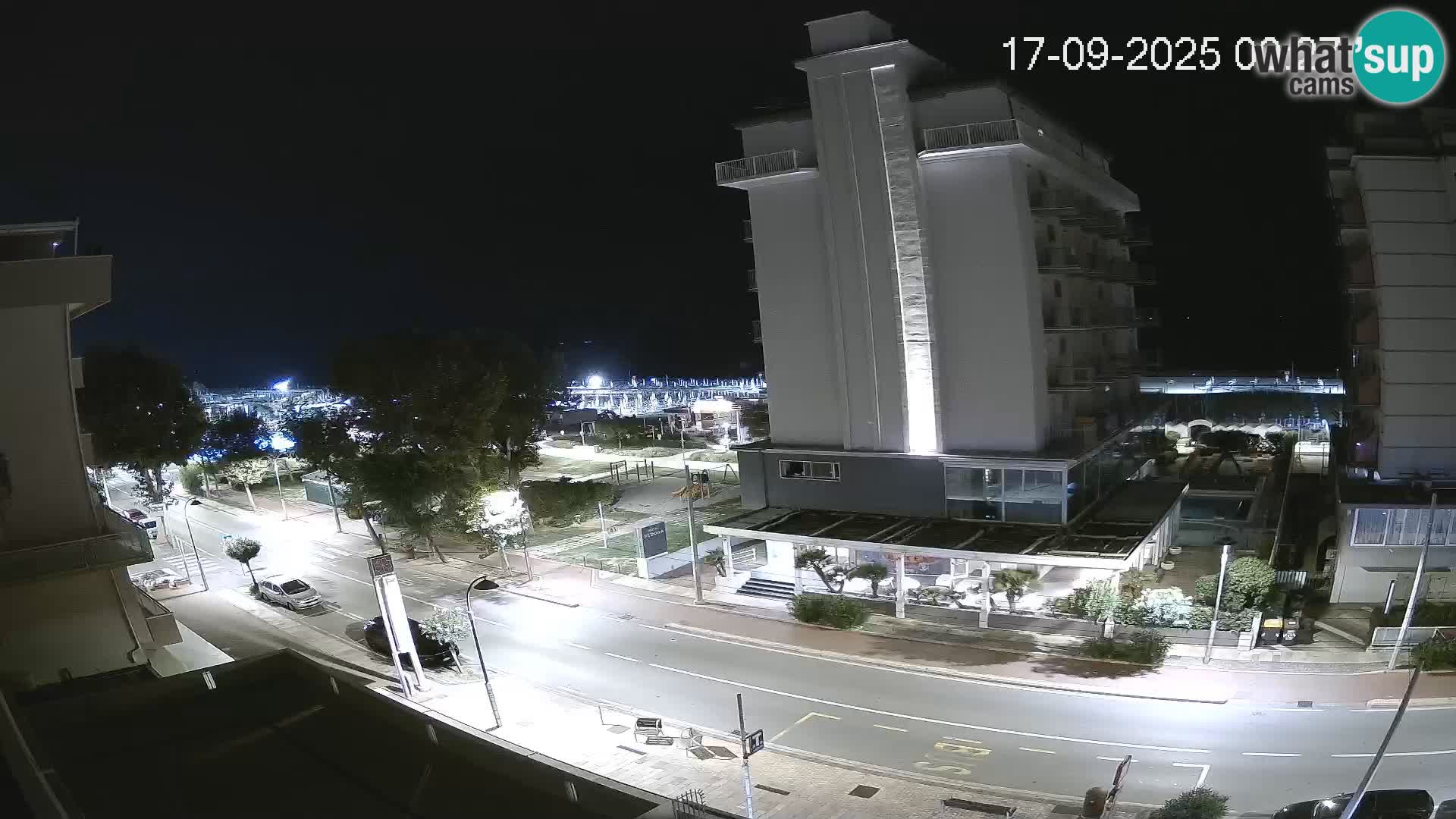 Riccione webcam plage et jardins La Malfa – Bagni Oreste plage 115