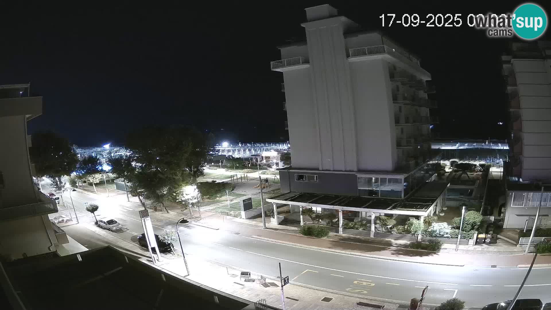 Riccione webcam playa y jardines La Malfa – Playa Bagni Oreste 115