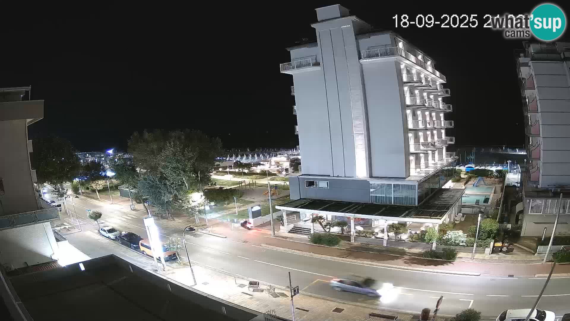 Riccione webcam playa y jardines La Malfa – Playa Bagni Oreste 115