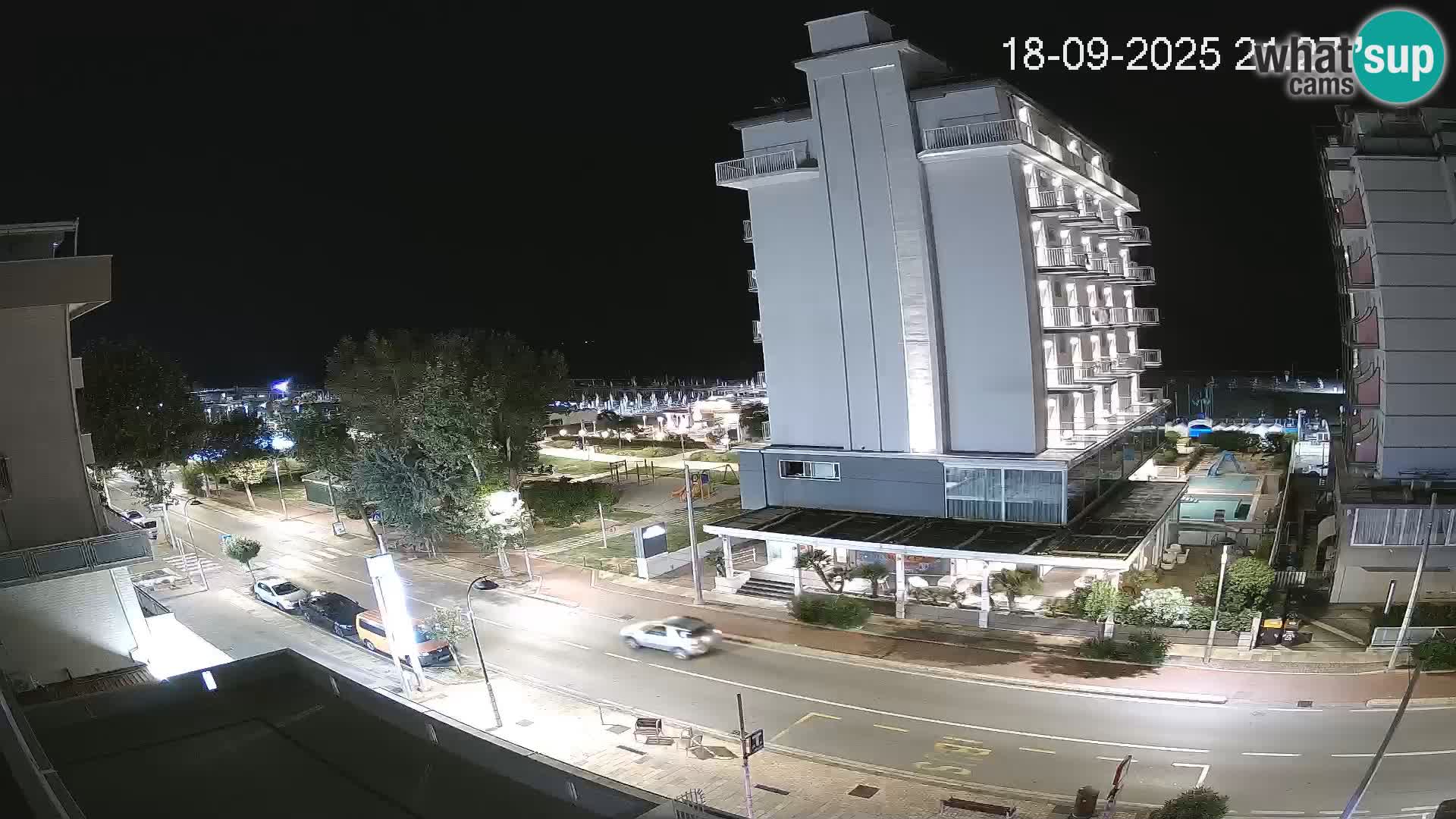 Riccione webcam plage et jardins La Malfa – Bagni Oreste plage 115