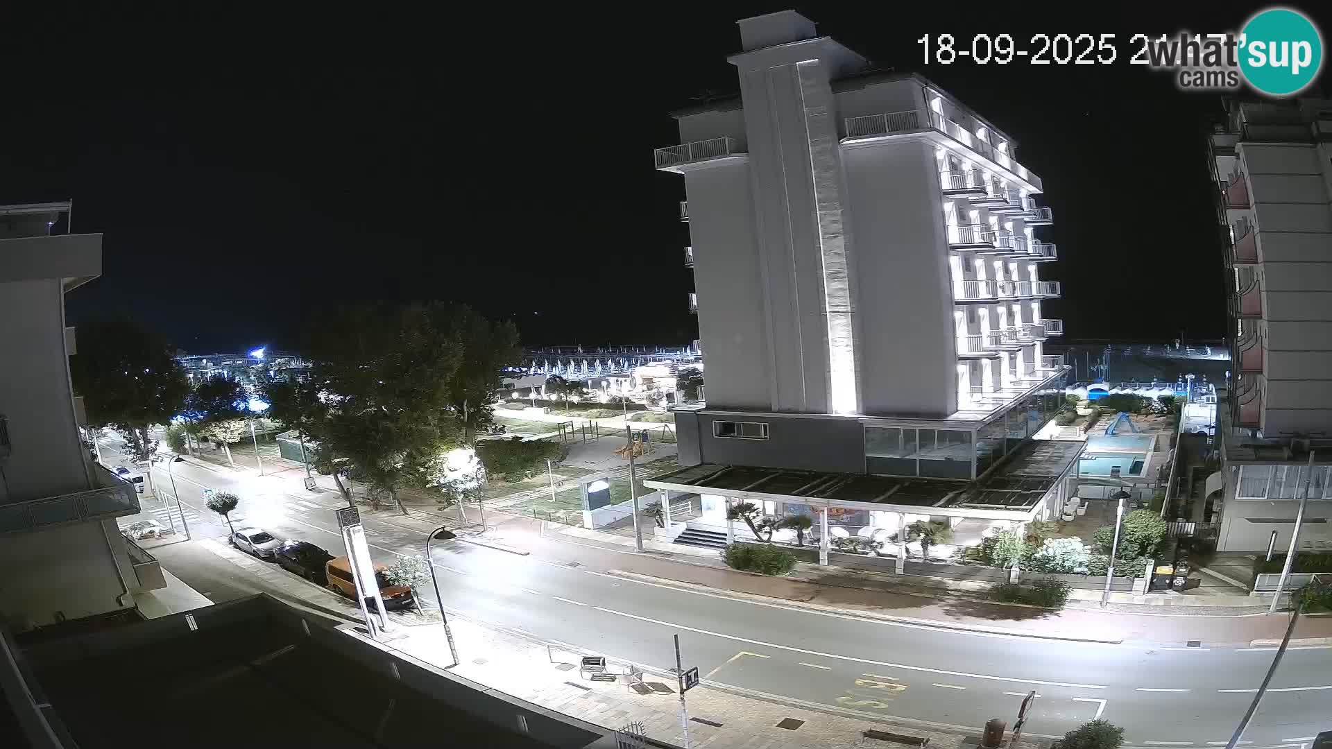 Riccione webcam plage et jardins La Malfa – Bagni Oreste plage 115