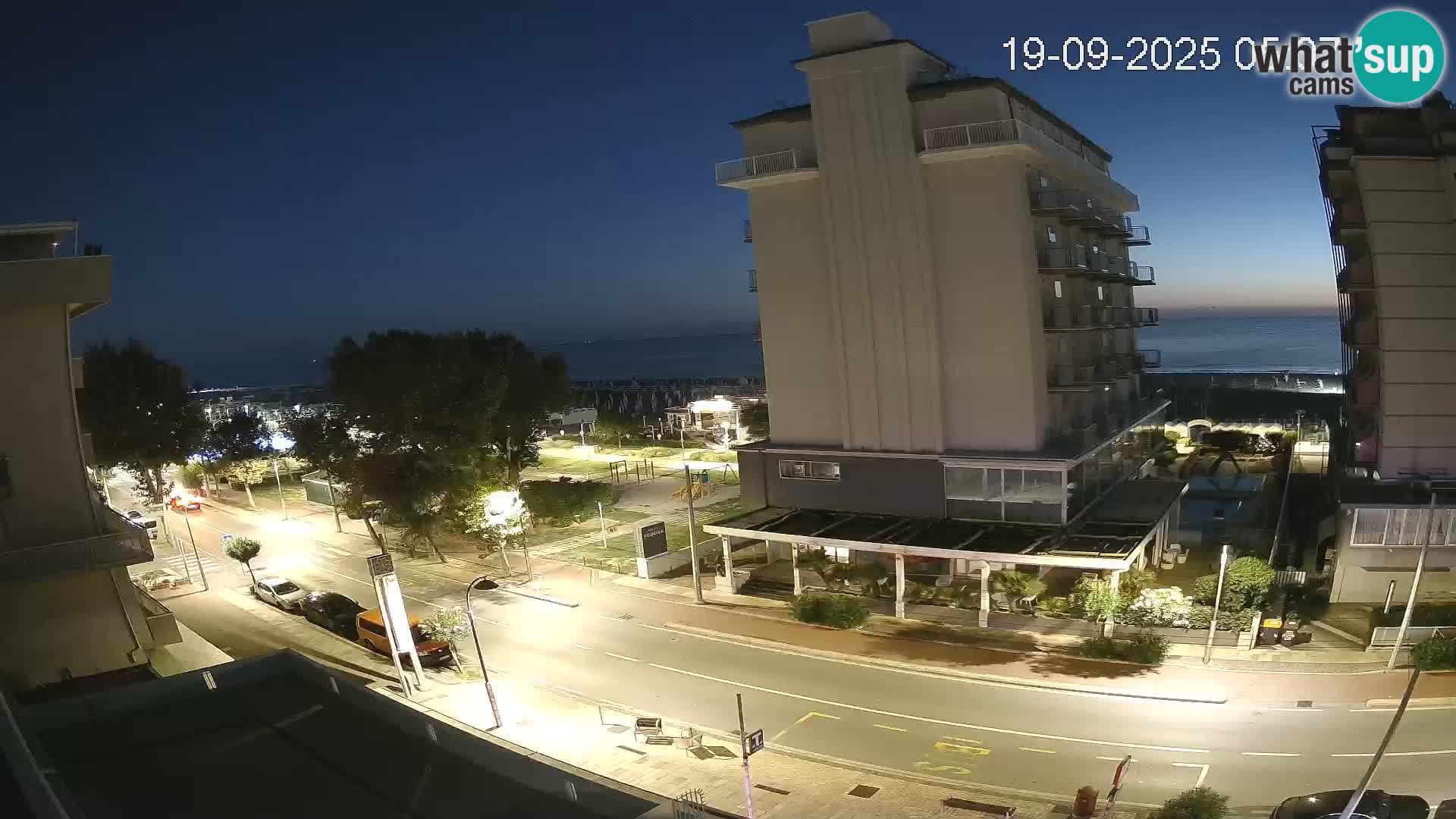 Riccione webcam spiaggia e giardini La Malfa – Bagni Oreste spiaggia 115