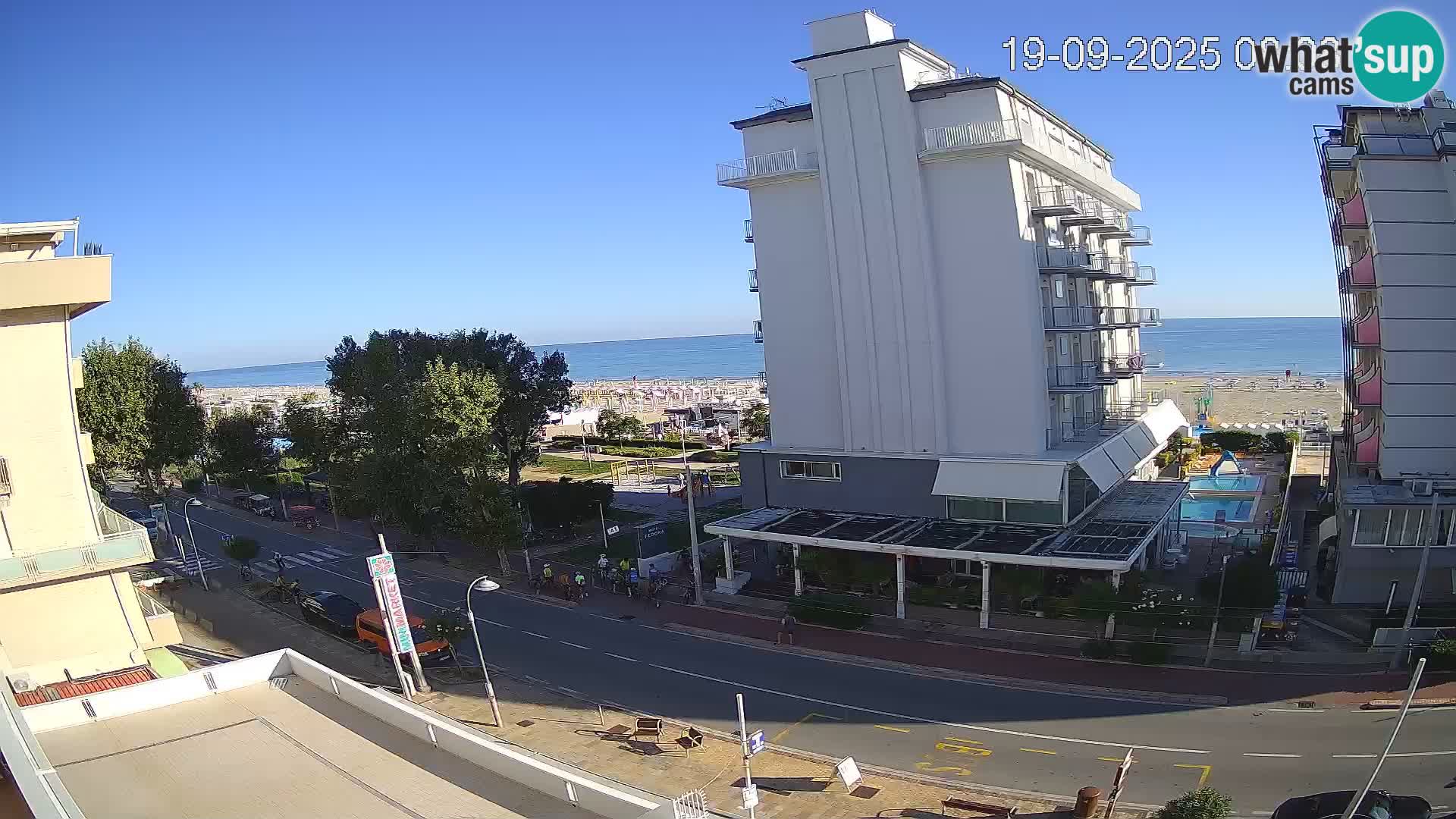 Riccione Webcam Strand und Gärten La Malfa – Bagni Oreste Strand 115