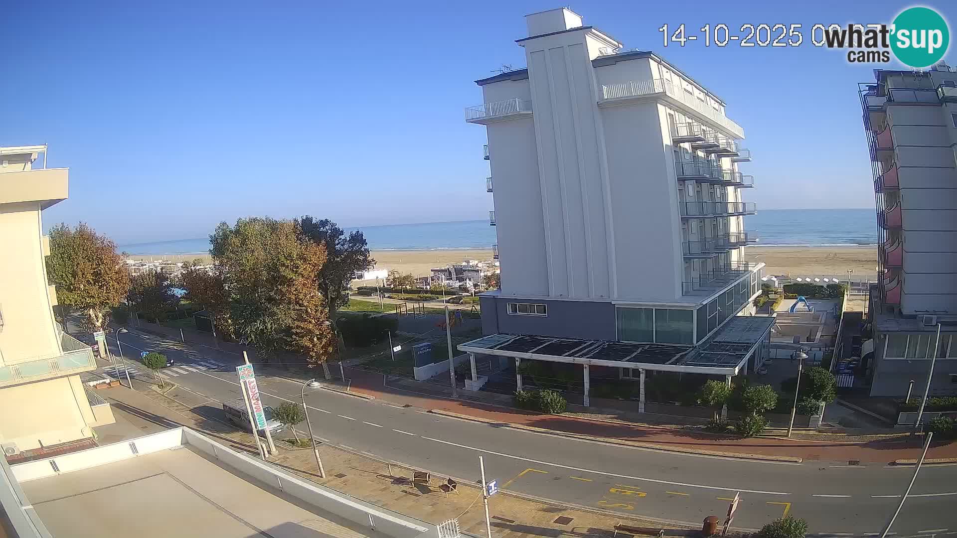 Riccione webcam spiaggia e giardini La Malfa – Bagni Oreste spiaggia 115