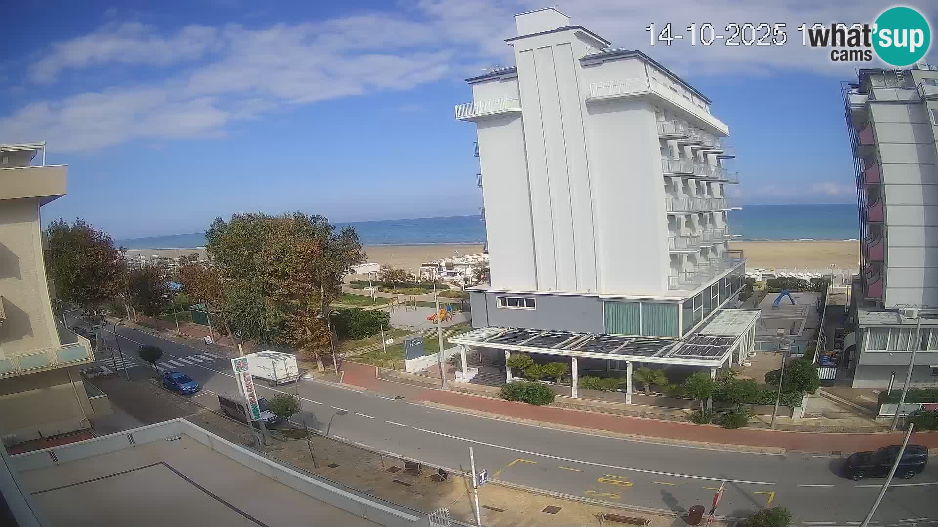 Riccione webcam spiaggia e giardini La Malfa – Bagni Oreste spiaggia 115