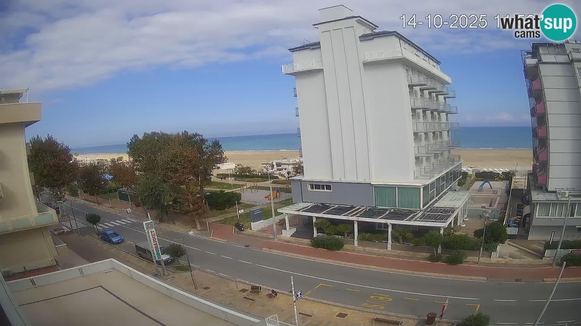 Riccione webcam spiaggia e giardini La Malfa – Bagni Oreste spiaggia 115