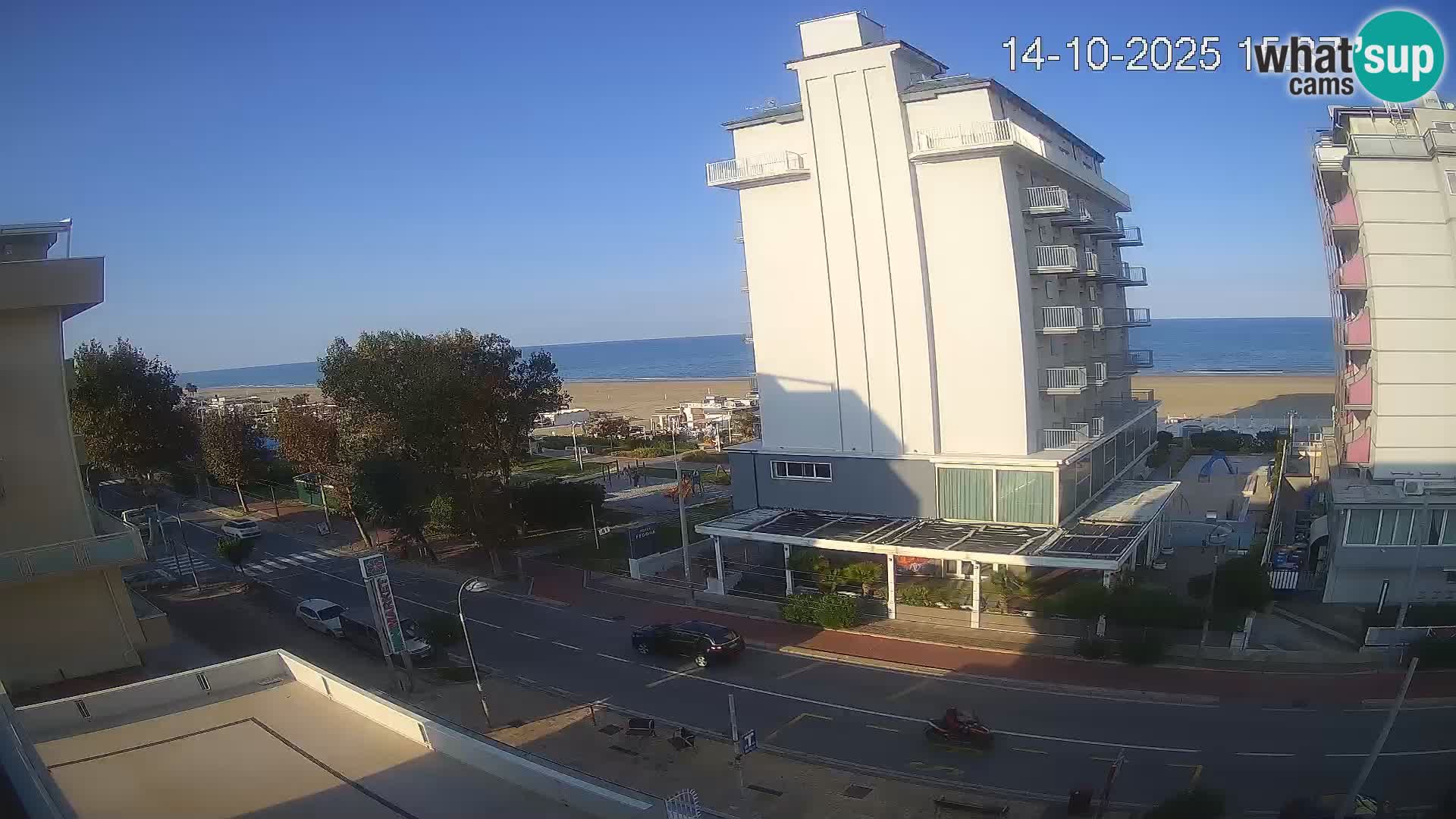 Riccione webcam spiaggia e giardini La Malfa – Bagni Oreste spiaggia 115