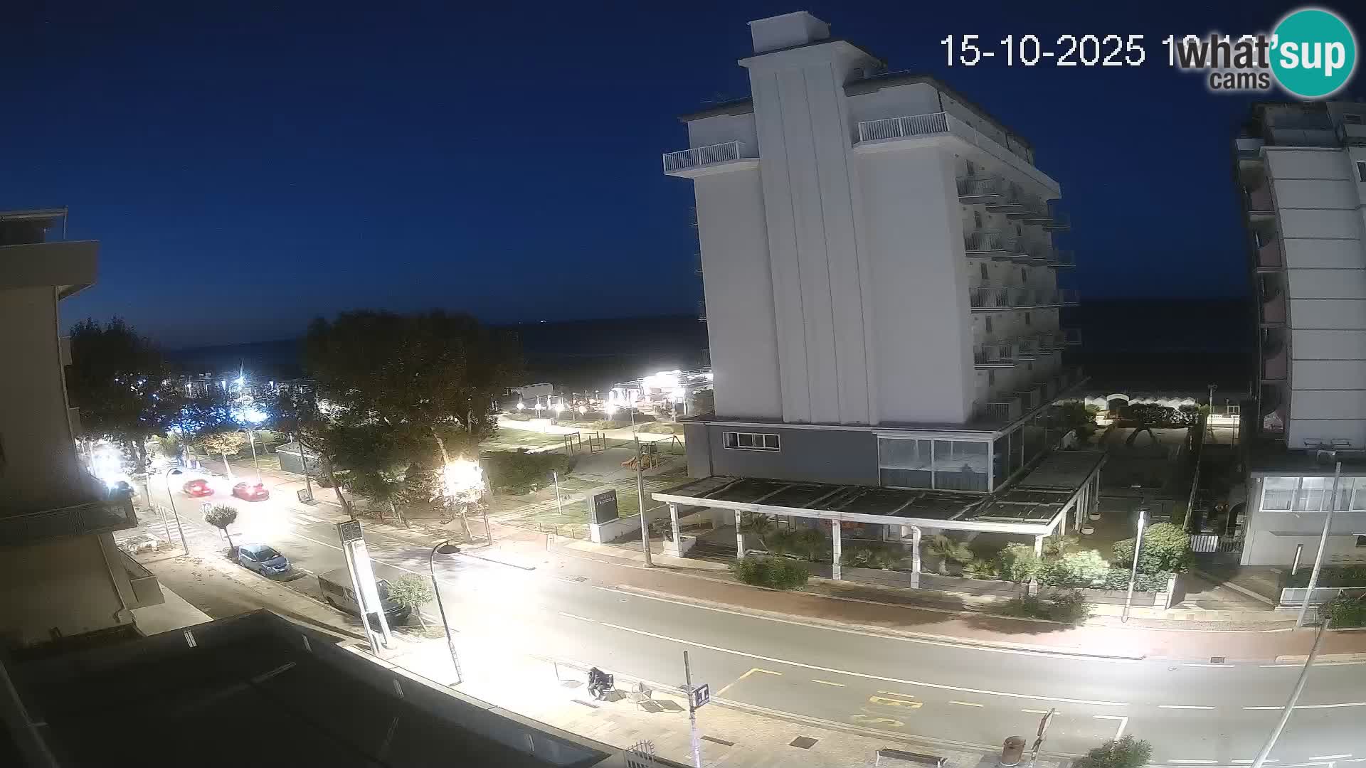 Riccione web kamera plaža i vrtovi La Malfa – plaža Bagni Oreste 115