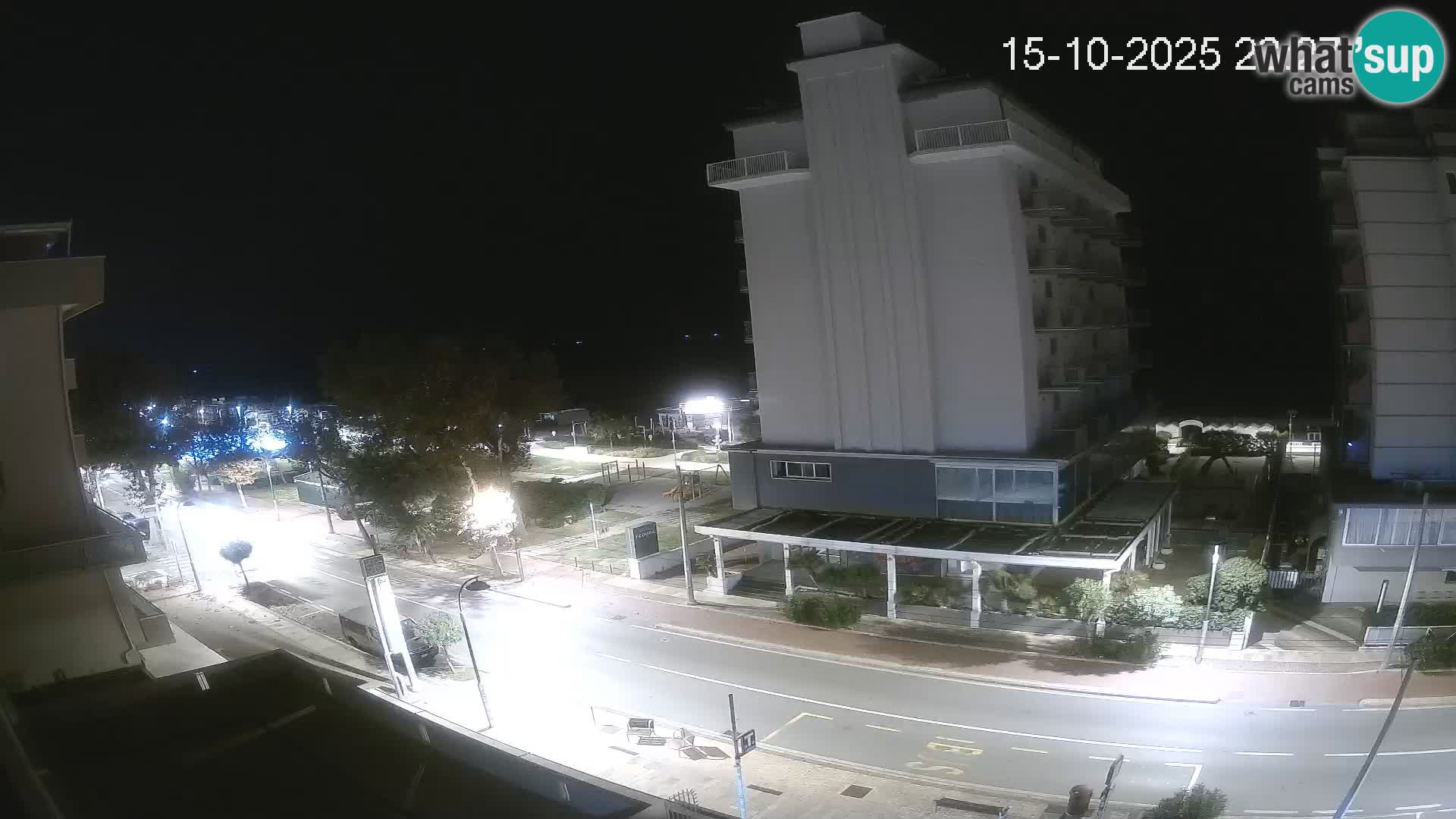 Riccione web kamera plaža i vrtovi La Malfa – plaža Bagni Oreste 115