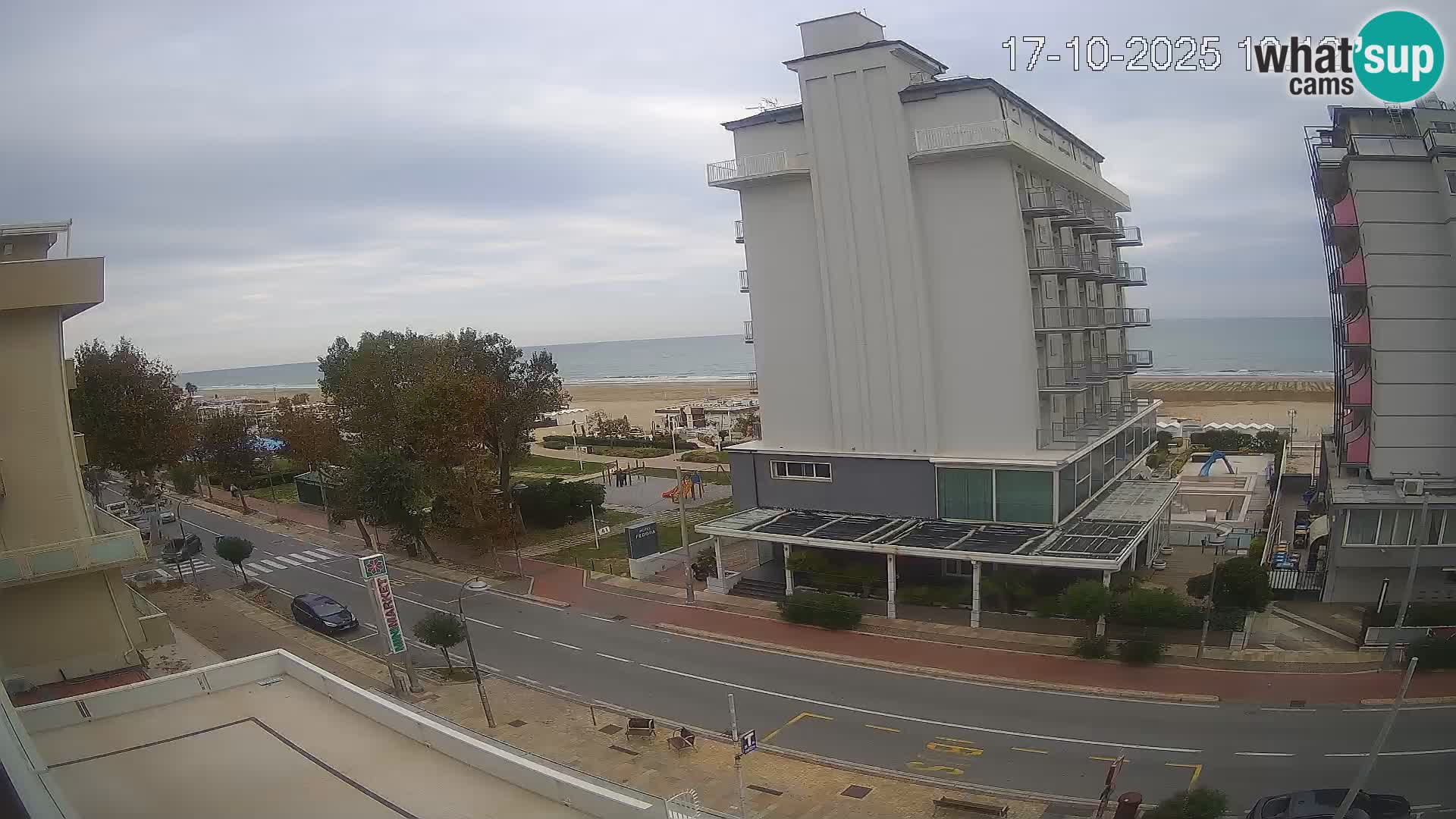 Riccione web kamera plaža i vrtovi La Malfa – plaža Bagni Oreste 115