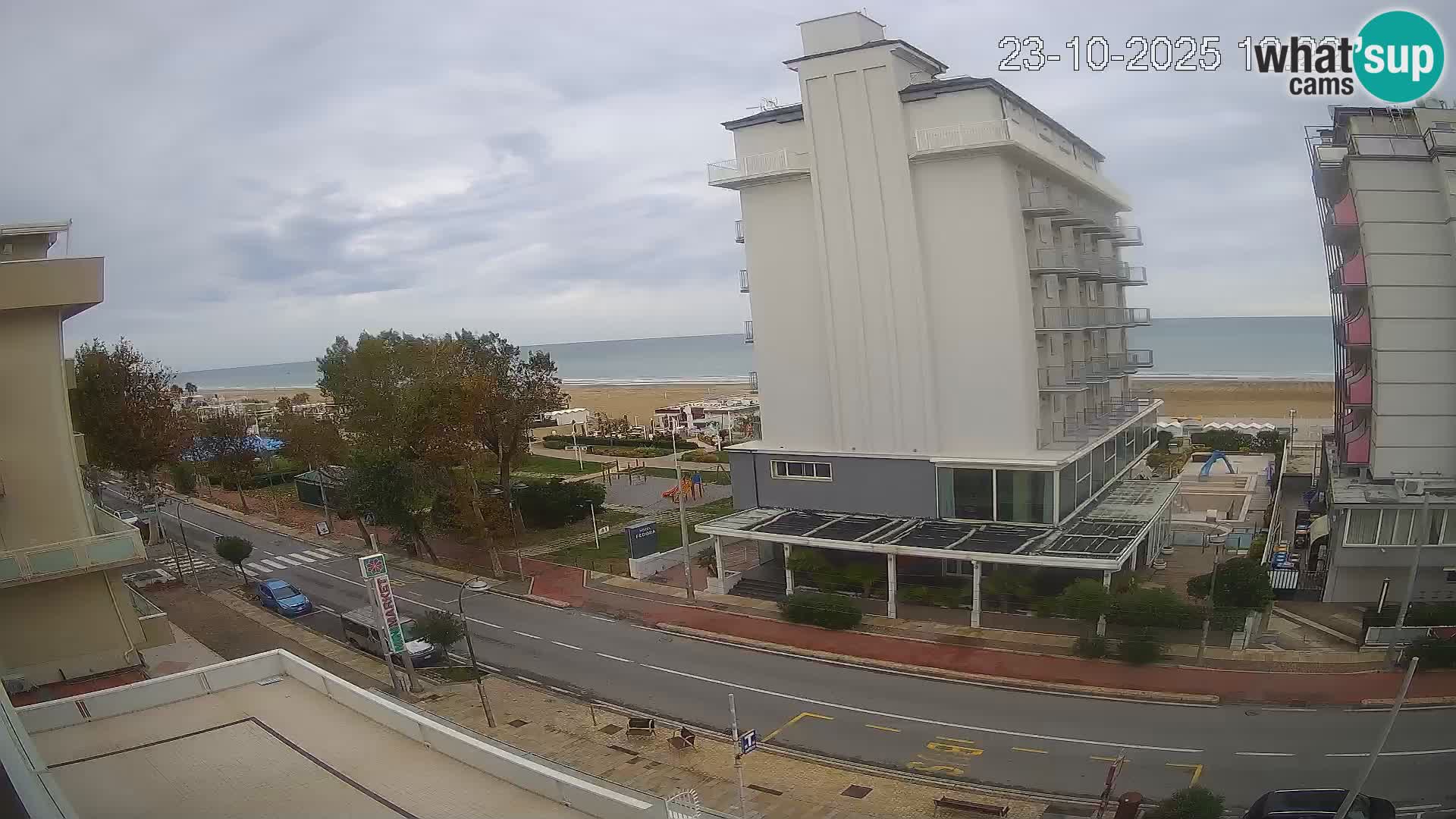 Riccione webcam playa y jardines La Malfa – Playa Bagni Oreste 115