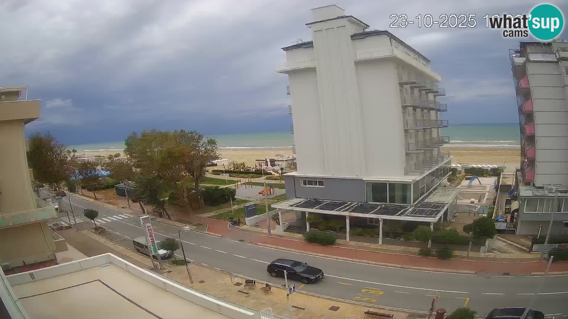 Riccione webcam playa y jardines La Malfa – Playa Bagni Oreste 115