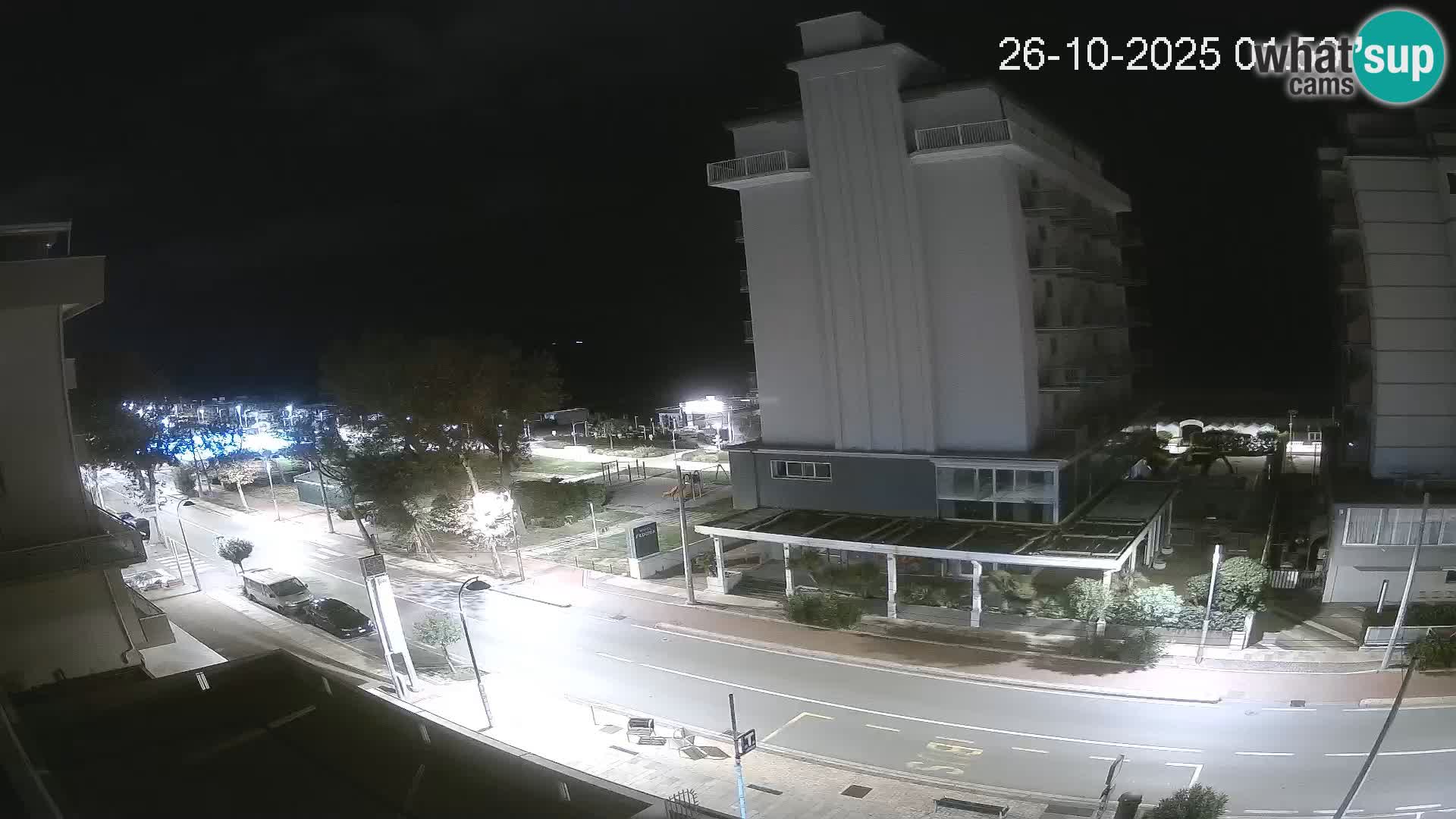 Riccione webcam plage et jardins La Malfa – Bagni Oreste plage 115