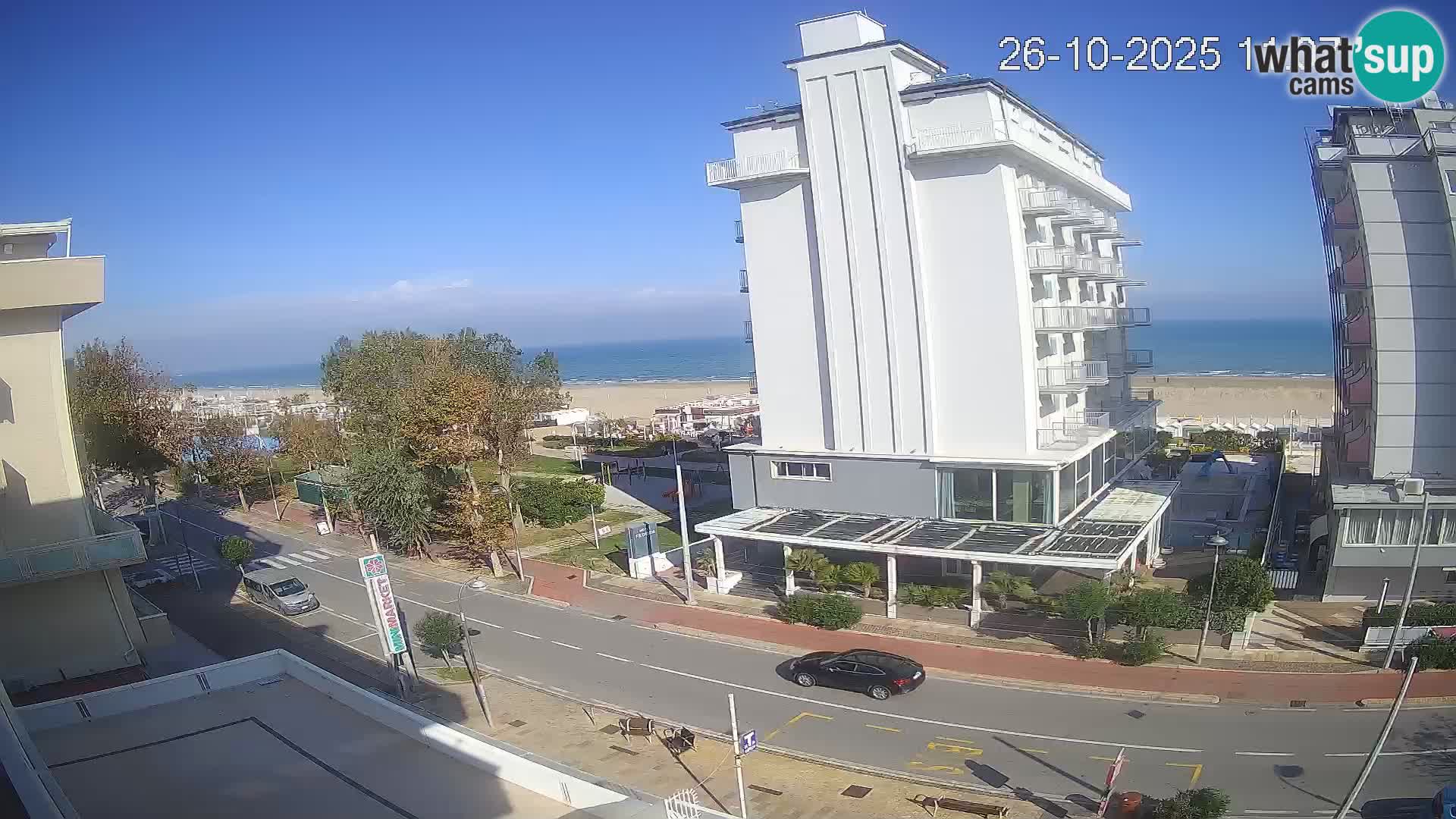Riccione webcam plage et jardins La Malfa – Bagni Oreste plage 115