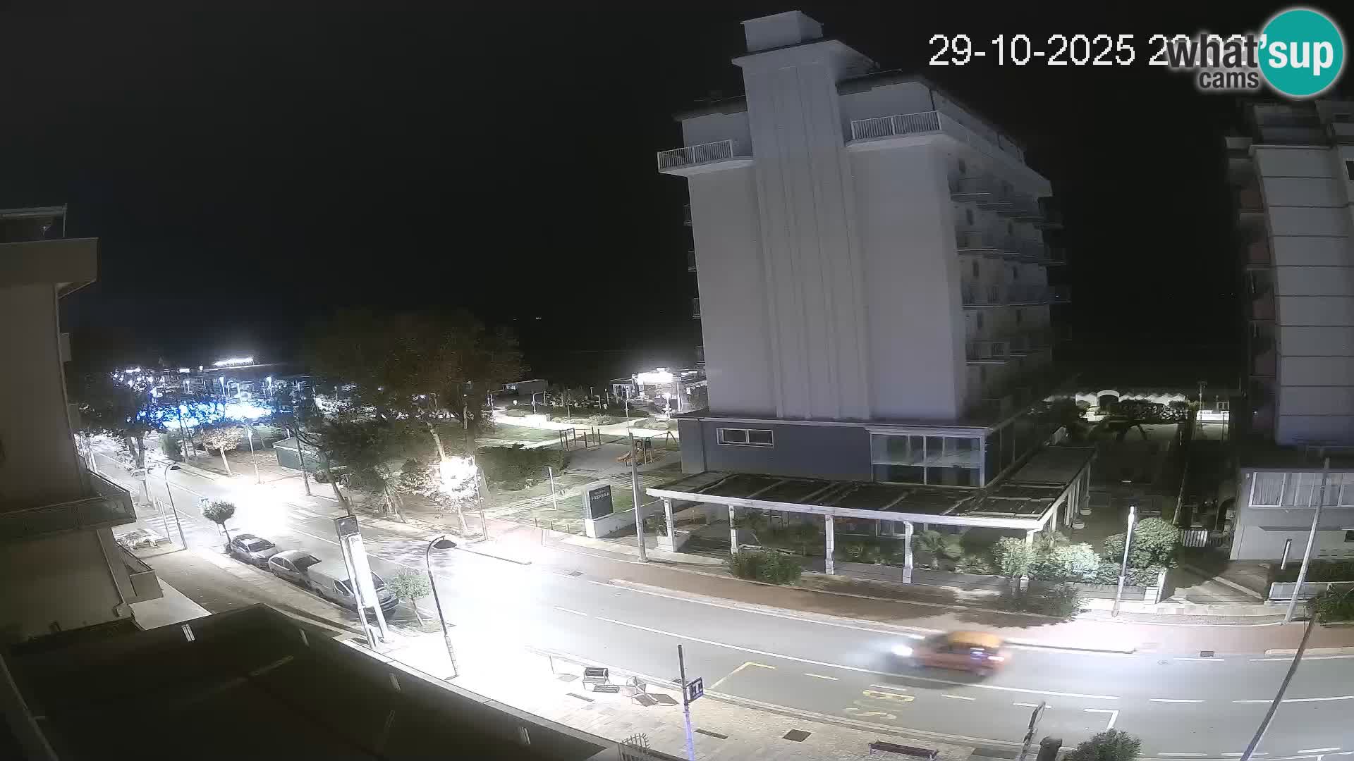 Riccione webcam plage et jardins La Malfa – Bagni Oreste plage 115