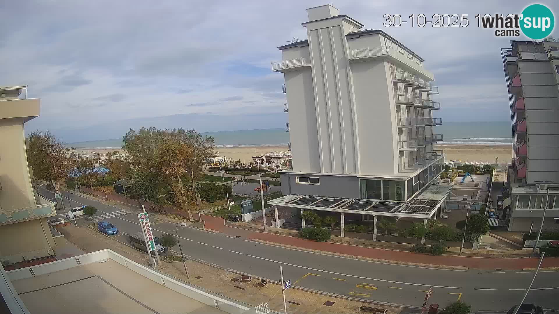 Riccione webcam plage et jardins La Malfa – Bagni Oreste plage 115