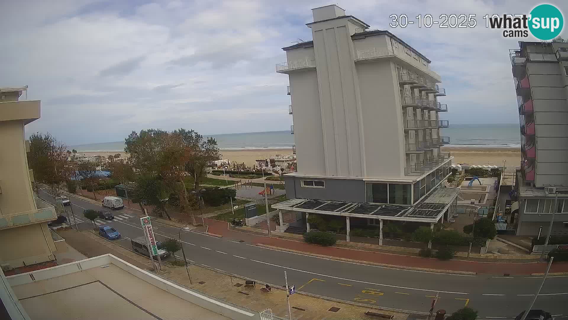Riccione webcam playa y jardines La Malfa – Playa Bagni Oreste 115