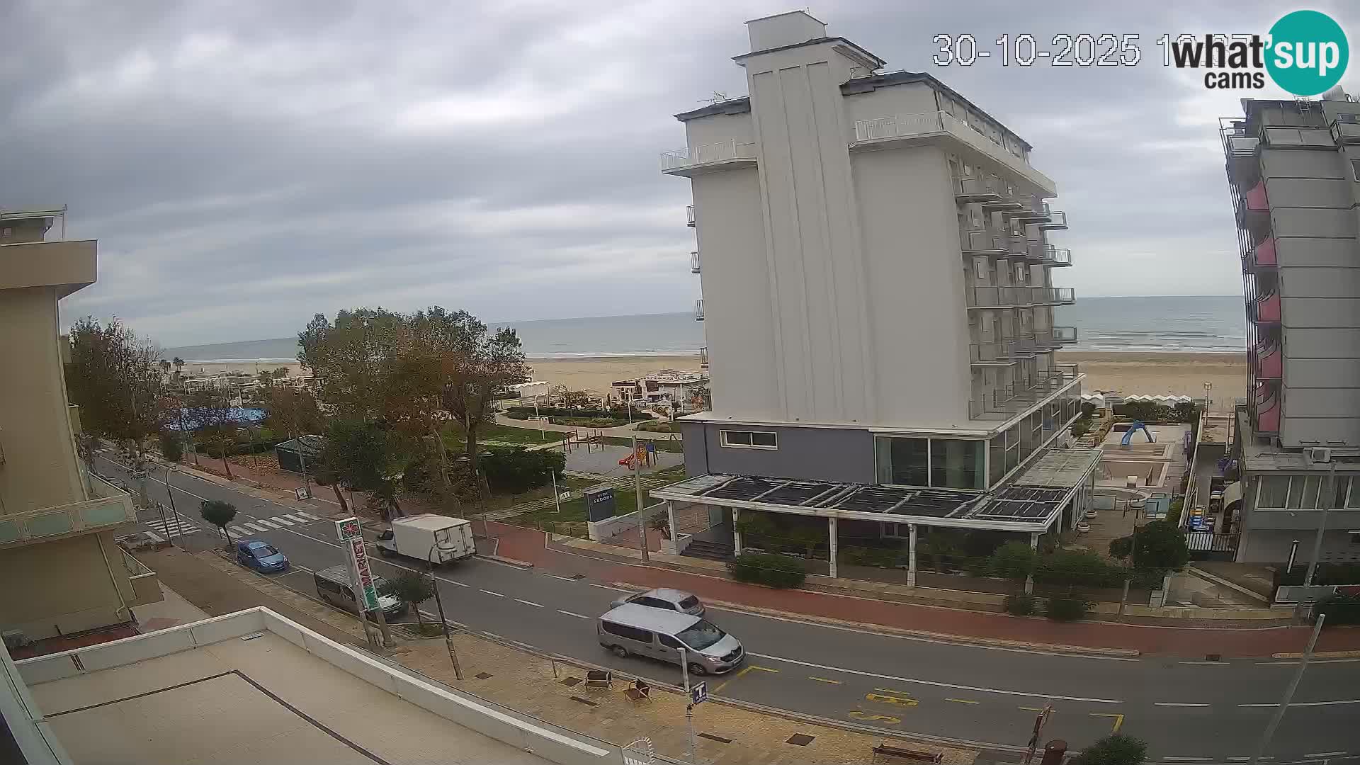 Riccione webcam playa y jardines La Malfa – Playa Bagni Oreste 115