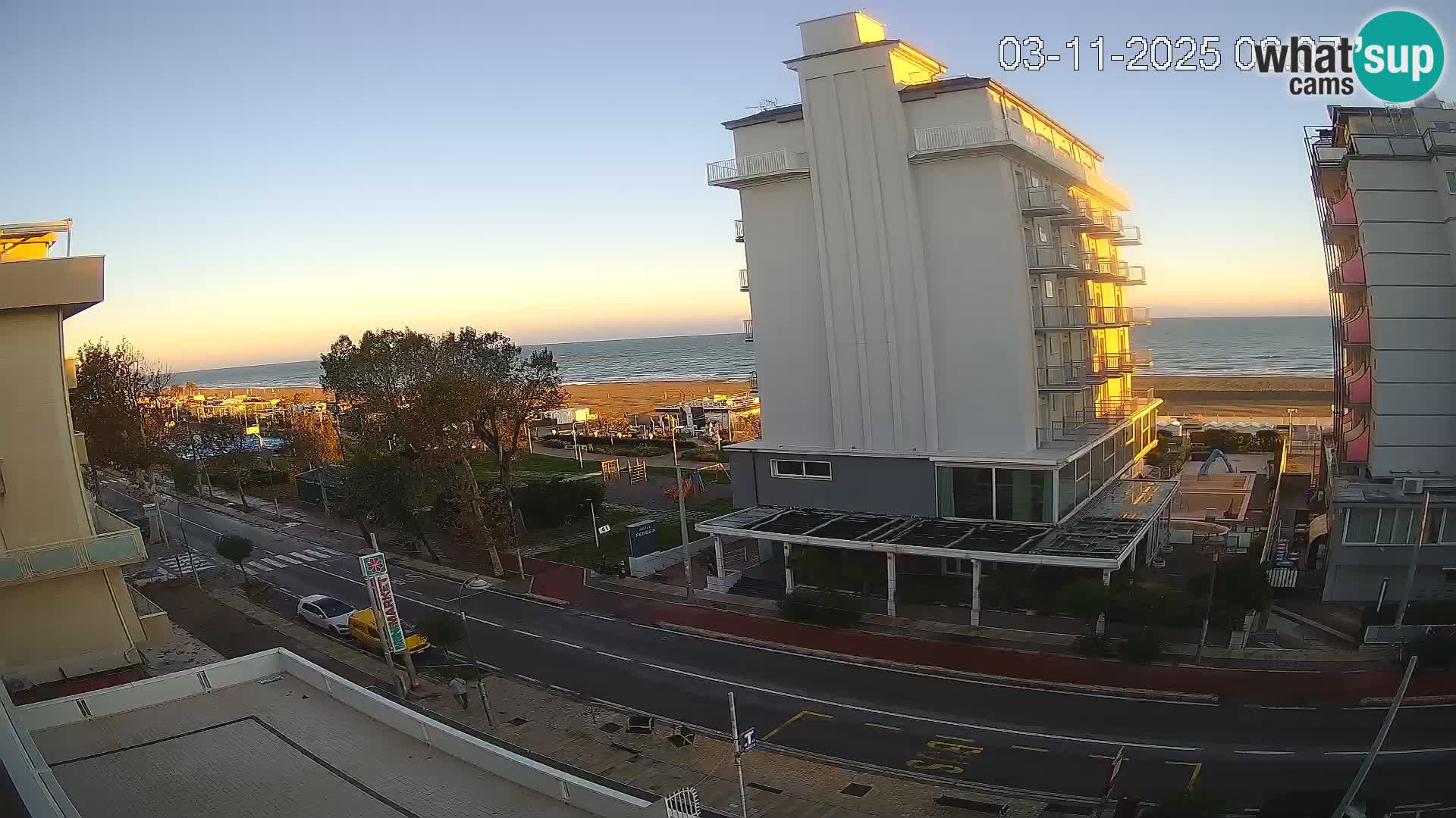Riccione Webcam Strand und Gärten La Malfa – Bagni Oreste Strand 115