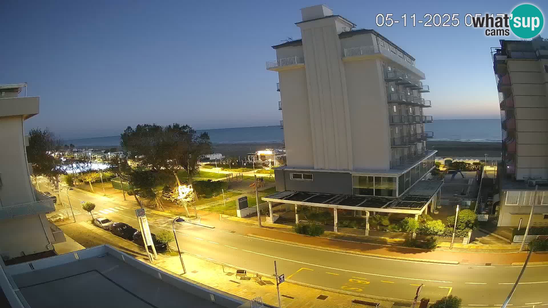 Riccione webcam spiaggia e giardini La Malfa – Bagni Oreste spiaggia 115