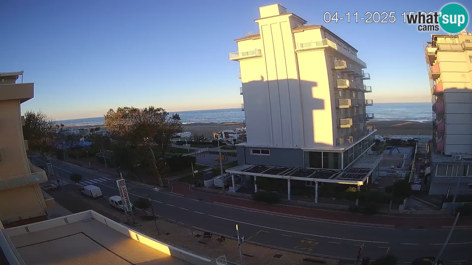 Riccione webcam playa y jardines La Malfa – Playa Bagni Oreste 115