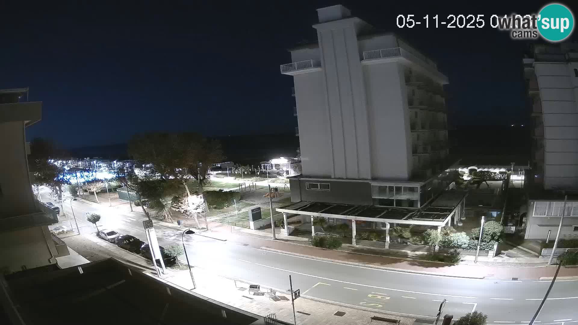 Riccione webcam plage et jardins La Malfa – Bagni Oreste plage 115