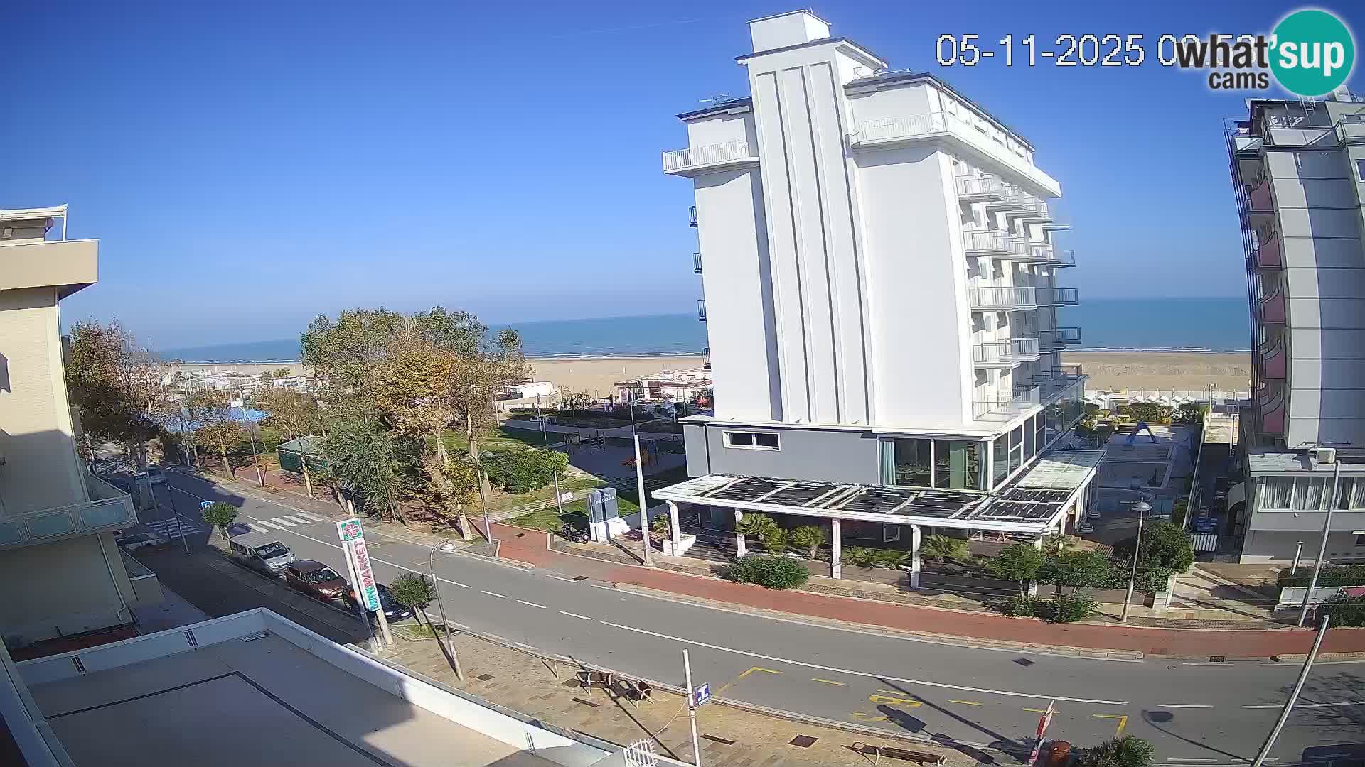 Riccione Webcam Strand und Gärten La Malfa – Bagni Oreste Strand 115