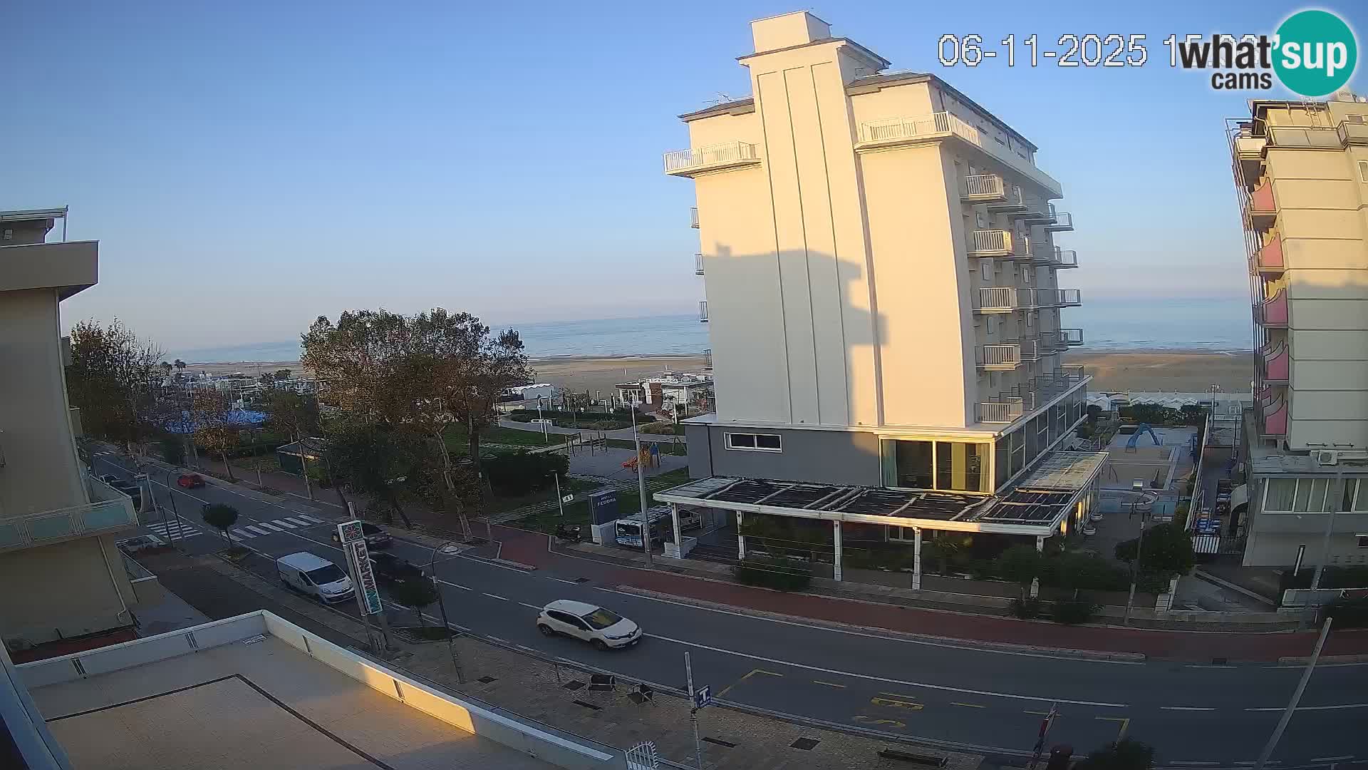 Riccione webcam spiaggia e giardini La Malfa – Bagni Oreste spiaggia 115