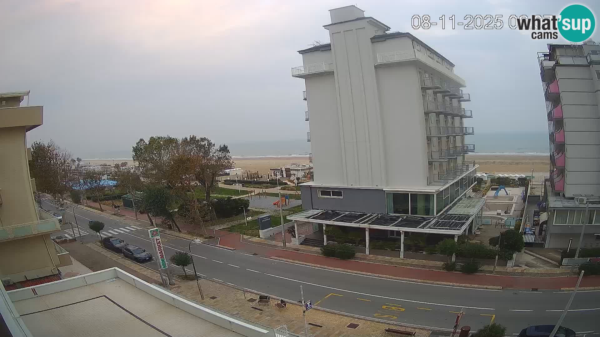 Riccione webcam spiaggia e giardini La Malfa – Bagni Oreste spiaggia 115