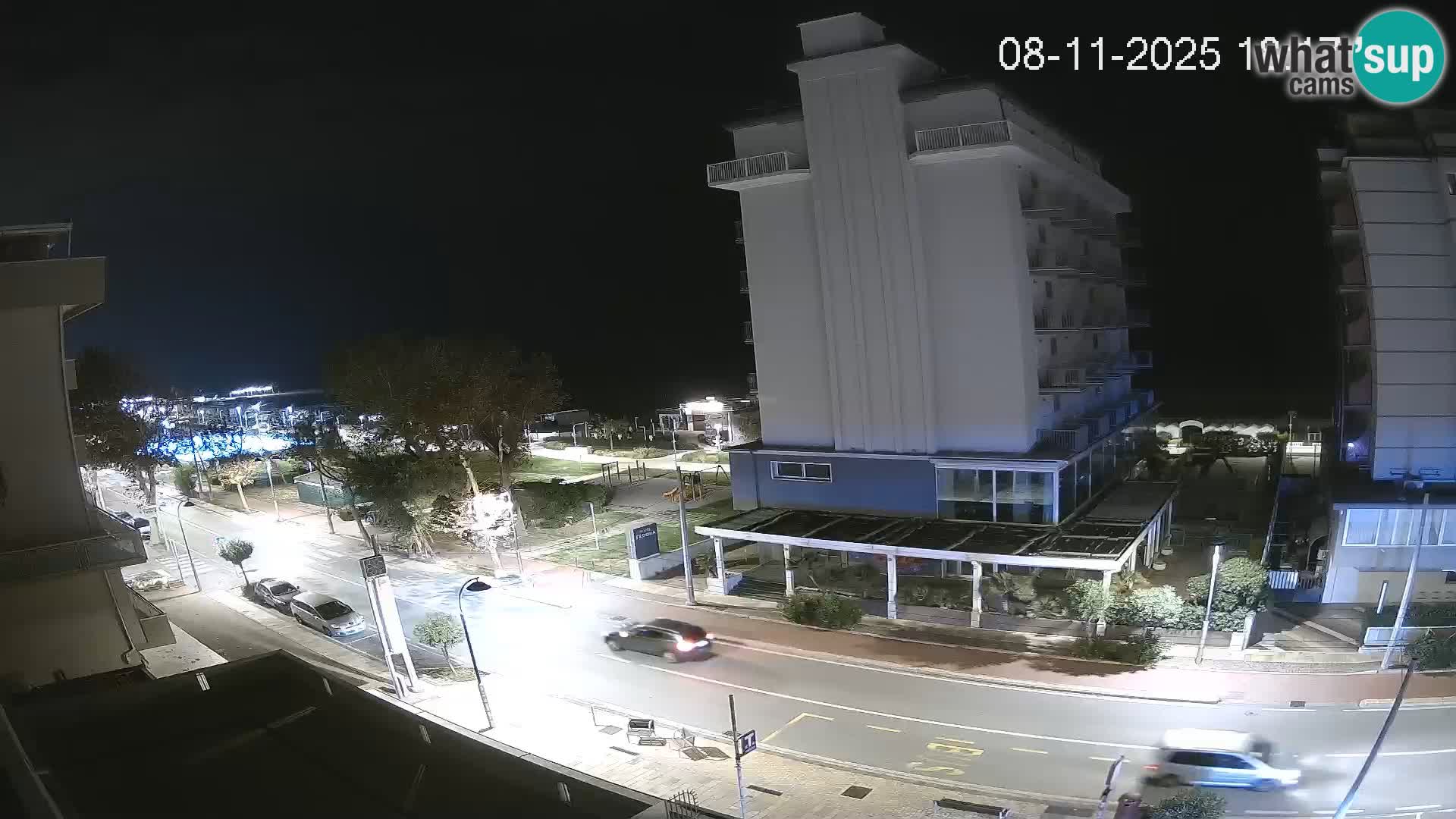 Riccione web kamera plaža i vrtovi La Malfa – plaža Bagni Oreste 115