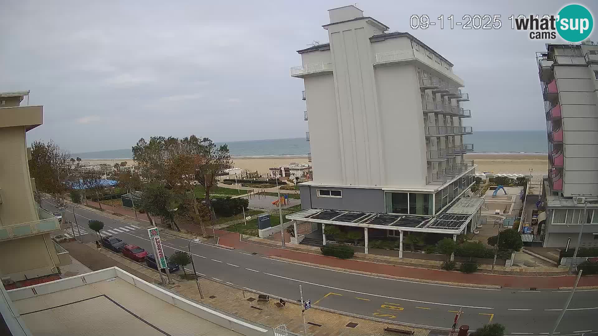 Riccione Webcam Strand und Gärten La Malfa – Bagni Oreste Strand 115