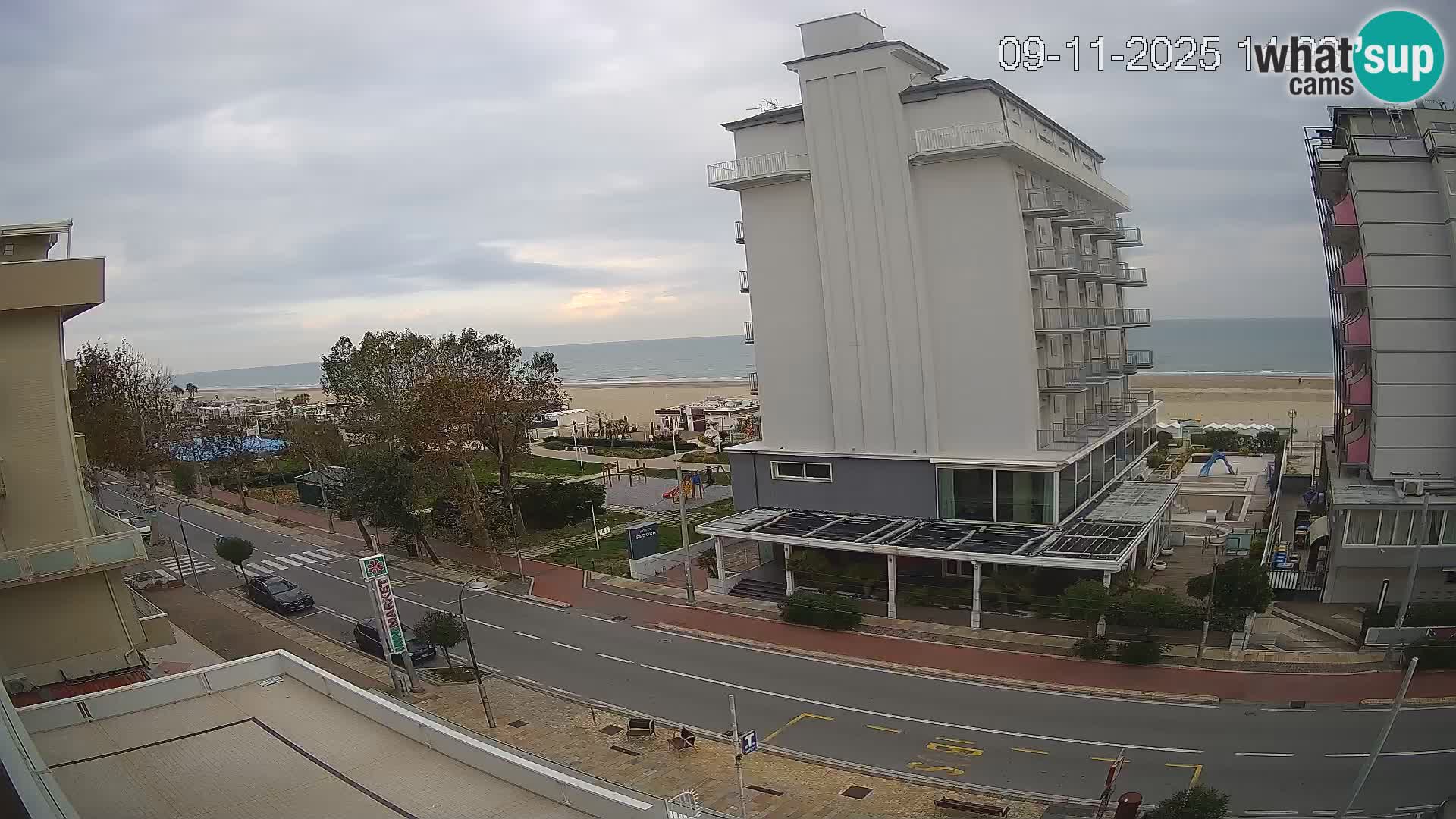 Riccione Webcam Strand und Gärten La Malfa – Bagni Oreste Strand 115