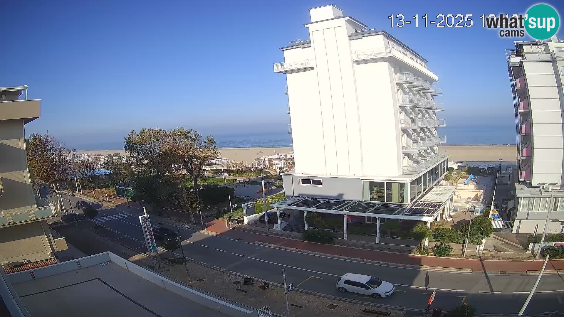 Riccione webcam playa y jardines La Malfa – Playa Bagni Oreste 115