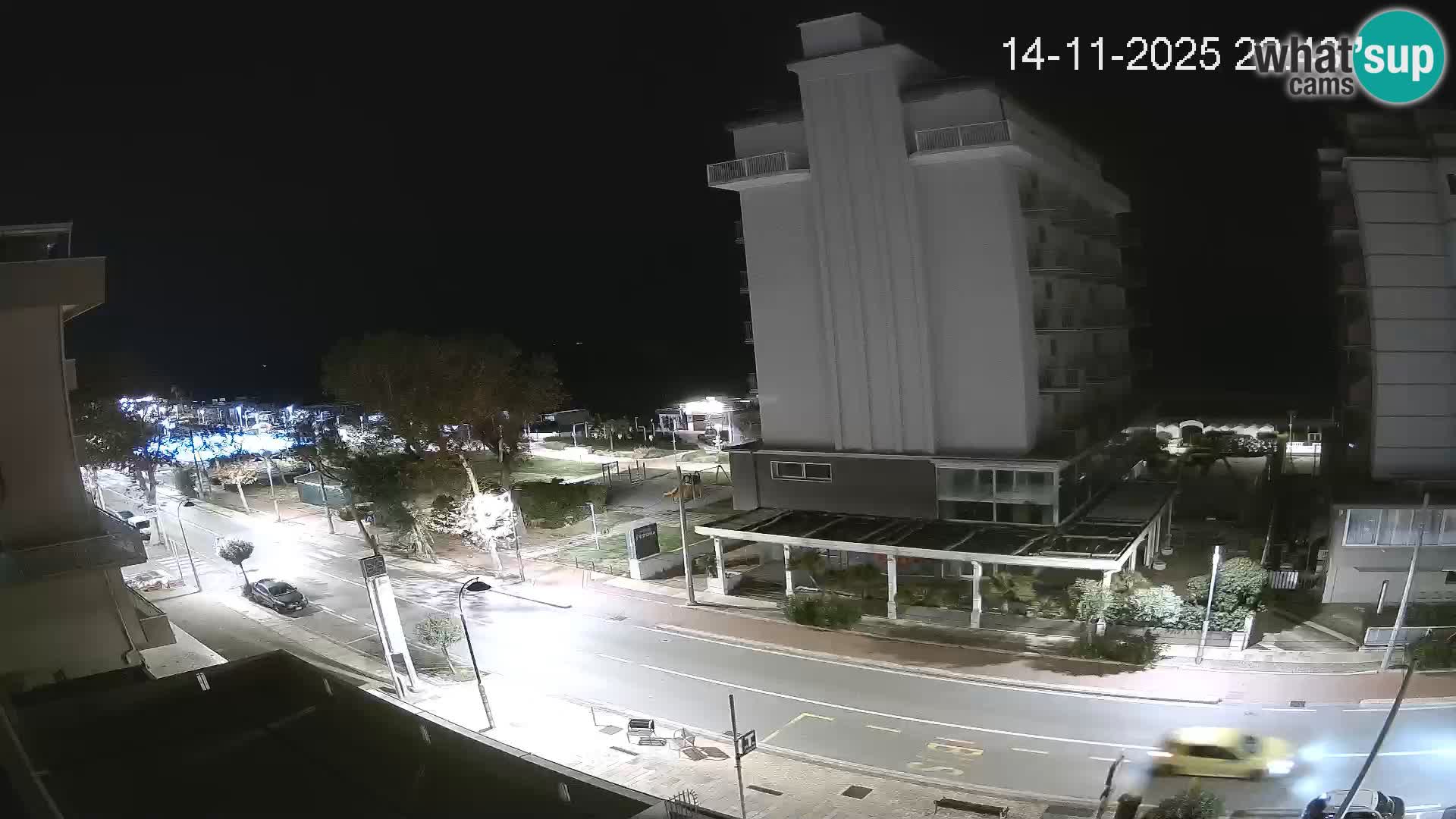 Riccione web kamera plaža i vrtovi La Malfa – plaža Bagni Oreste 115