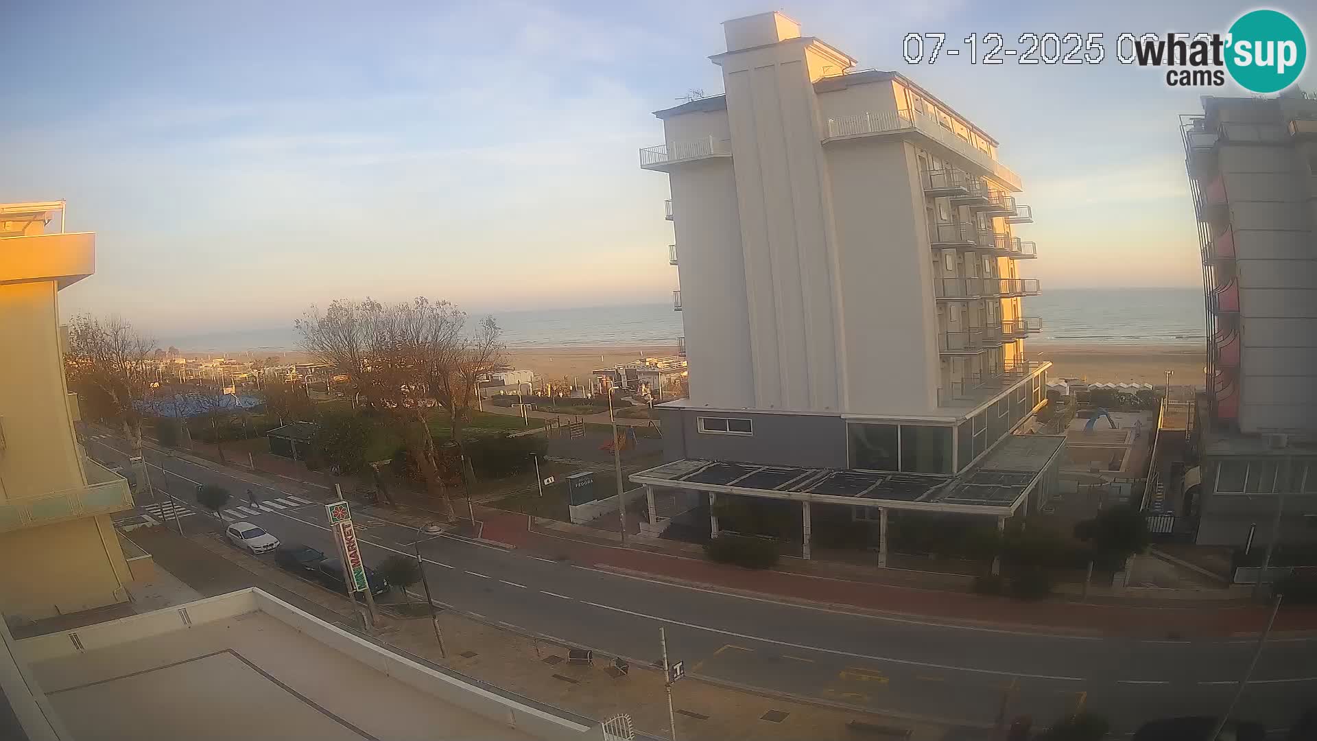 Riccione Webcam Strand und Gärten La Malfa – Bagni Oreste Strand 115