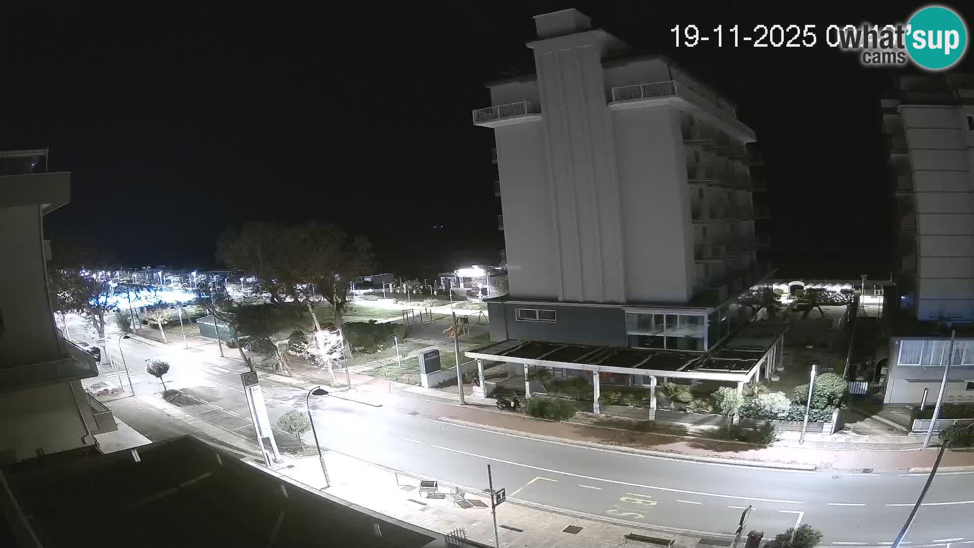 Riccione webcam plage et jardins La Malfa – Bagni Oreste plage 115