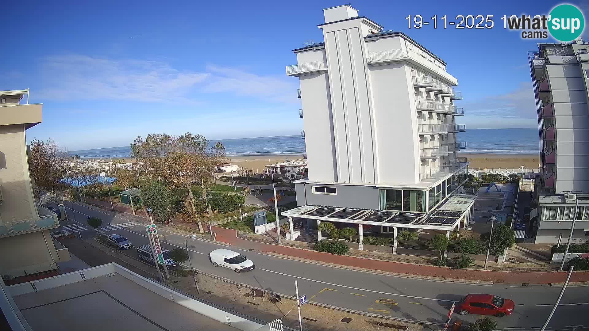 Riccione Webcam Strand und Gärten La Malfa – Bagni Oreste Strand 115