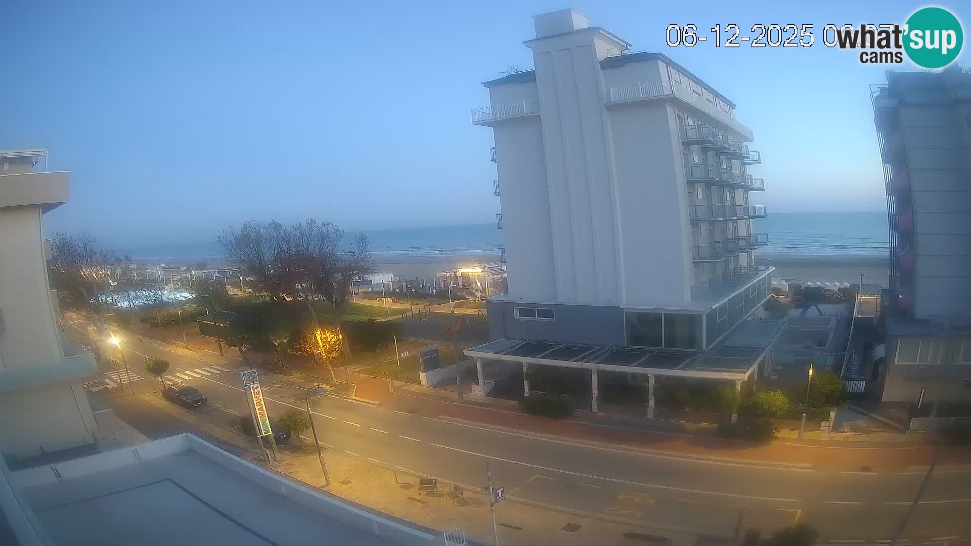 Riccione webcam playa y jardines La Malfa – Playa Bagni Oreste 115